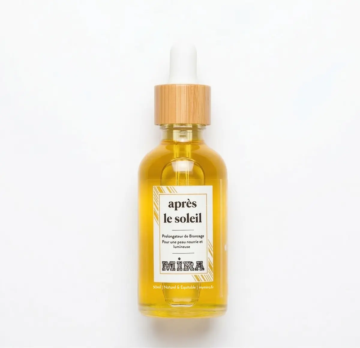 Après le Soleil - Huile après-soleil à l'huile de ricin, baobab, prune et carotte - Visage, corps - Prolongateur de bronzage, fini non gras - 50 ml