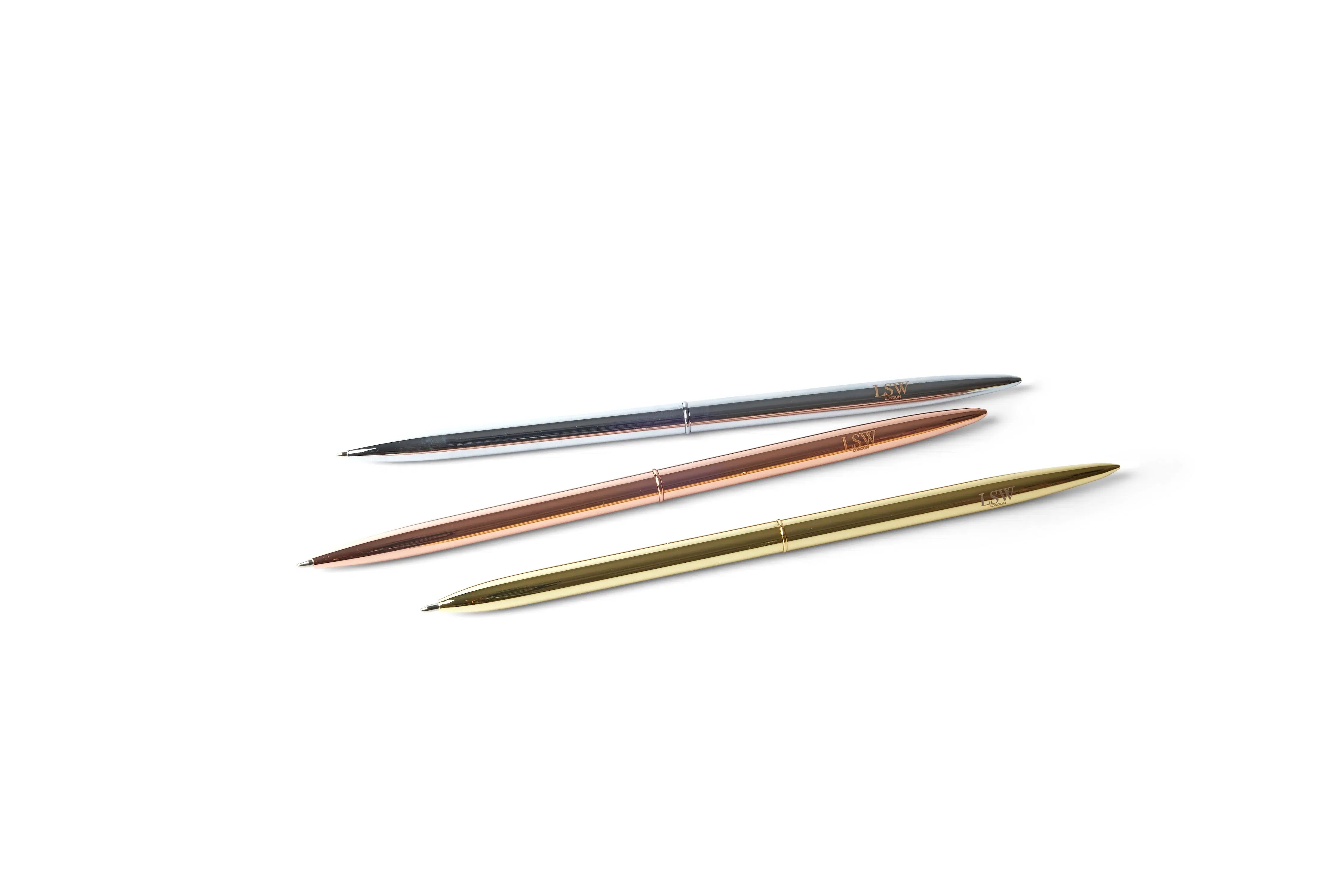 LSW Pen - Gold ballpoint pen with black ink & LSW logo