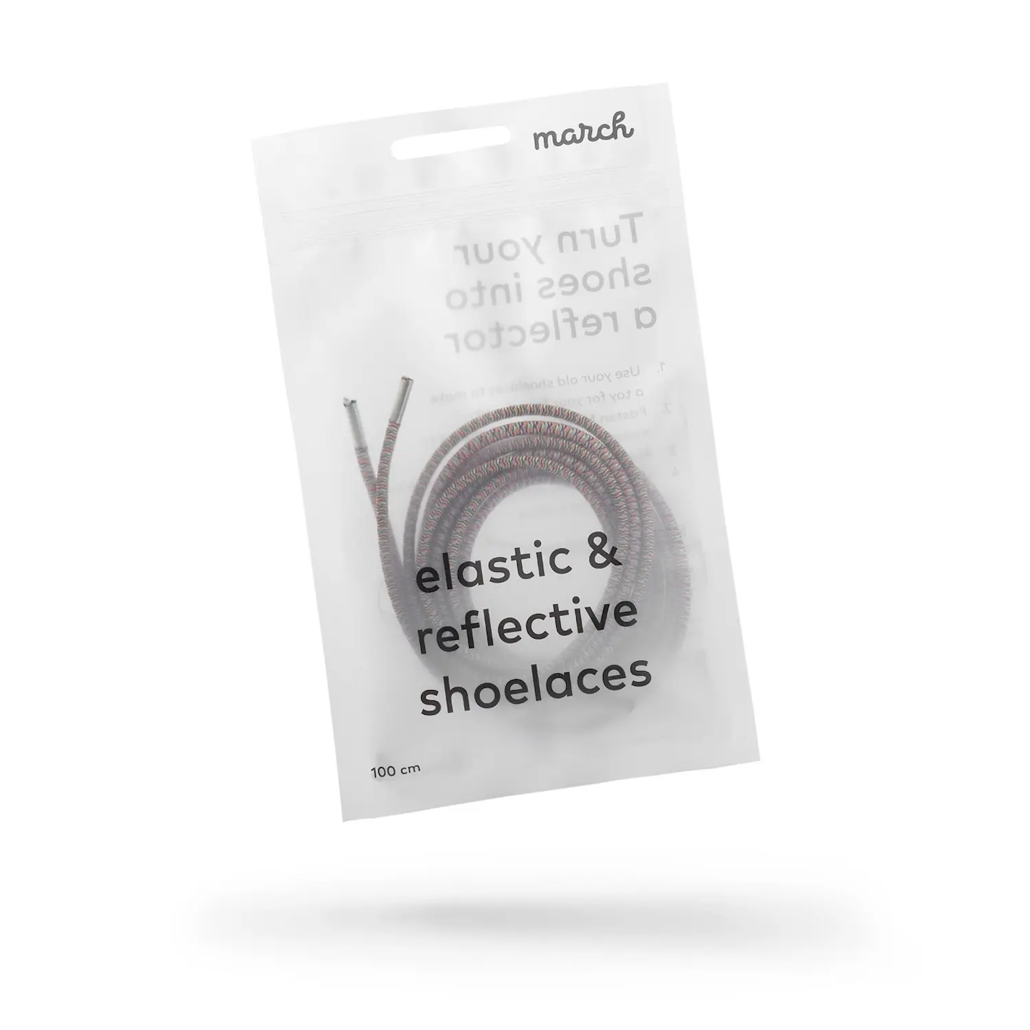 shoelaces reflector stretchable elastic comfort mix 100 cm