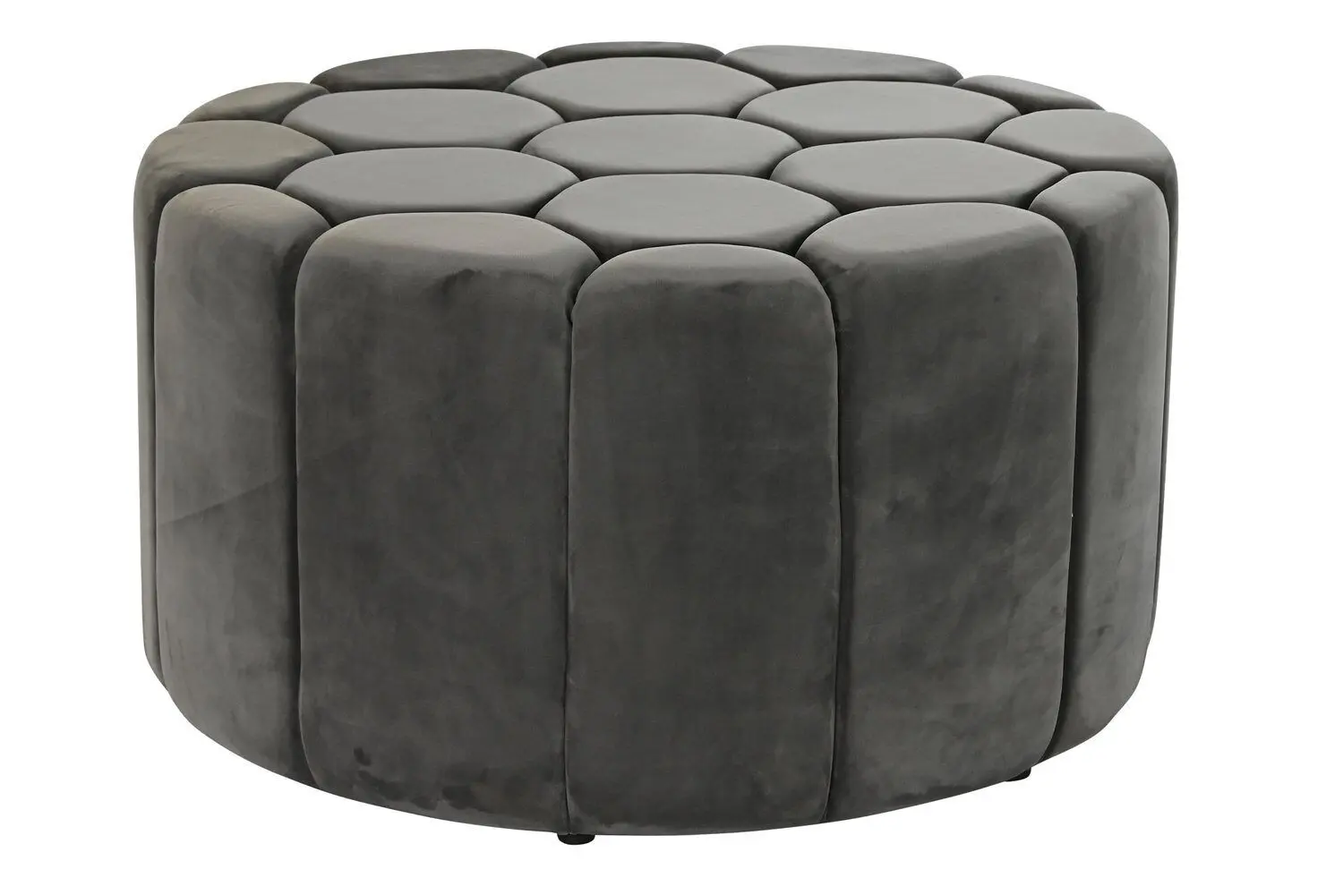 FOOTREST POLYESTER MDF 85X85X48 GRAY MB197250