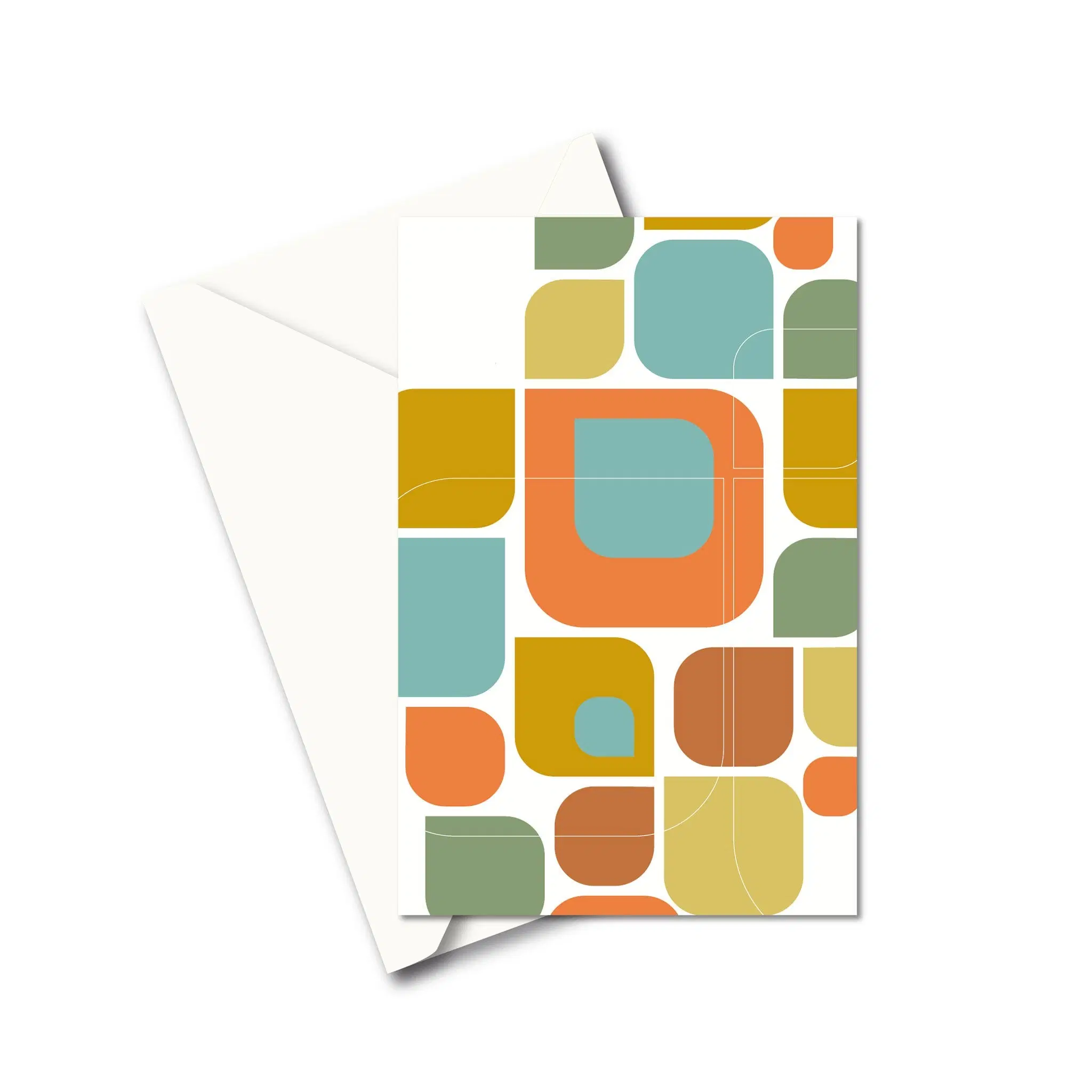 Greeting card - Color motif on white