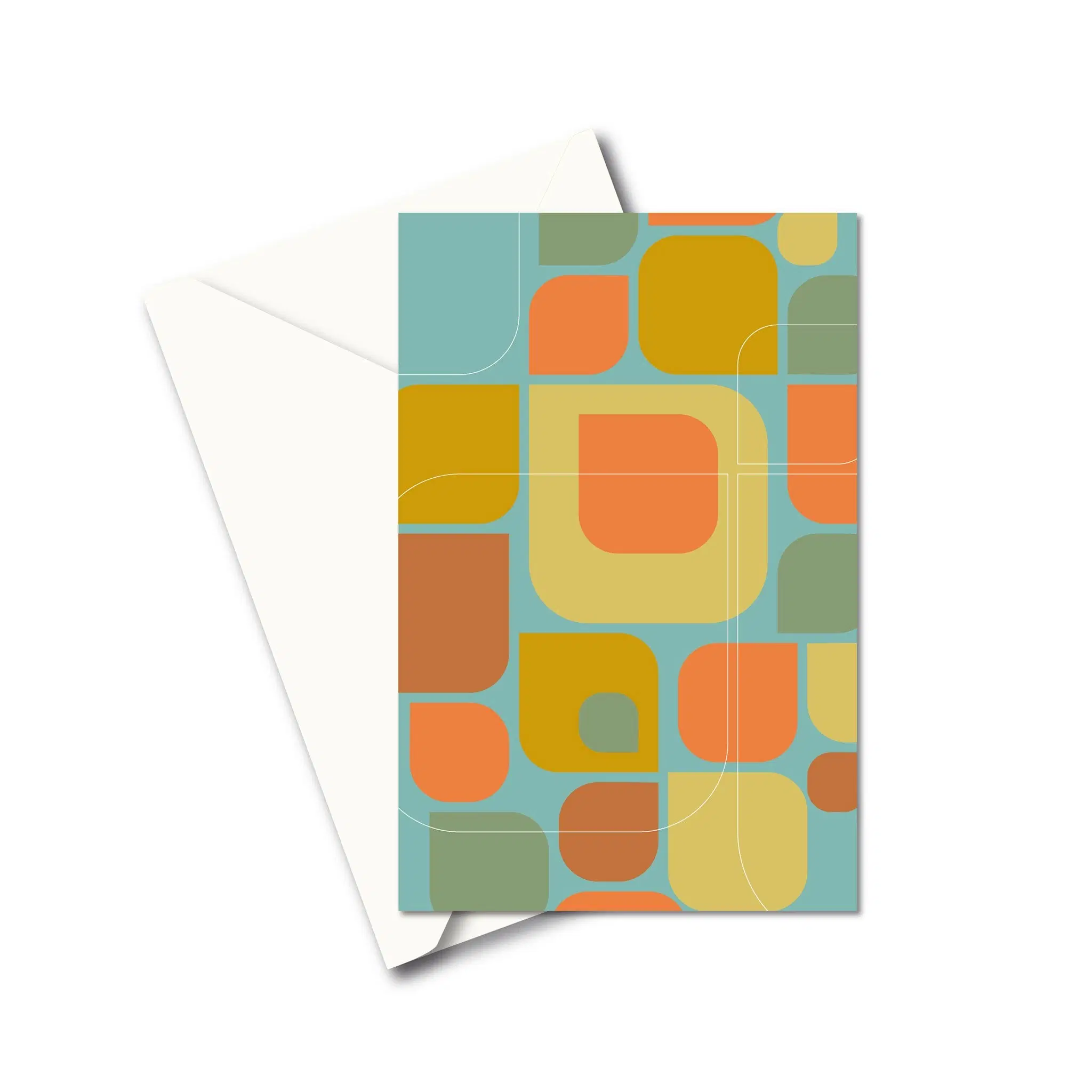 Greeting card - Color motif on sea green