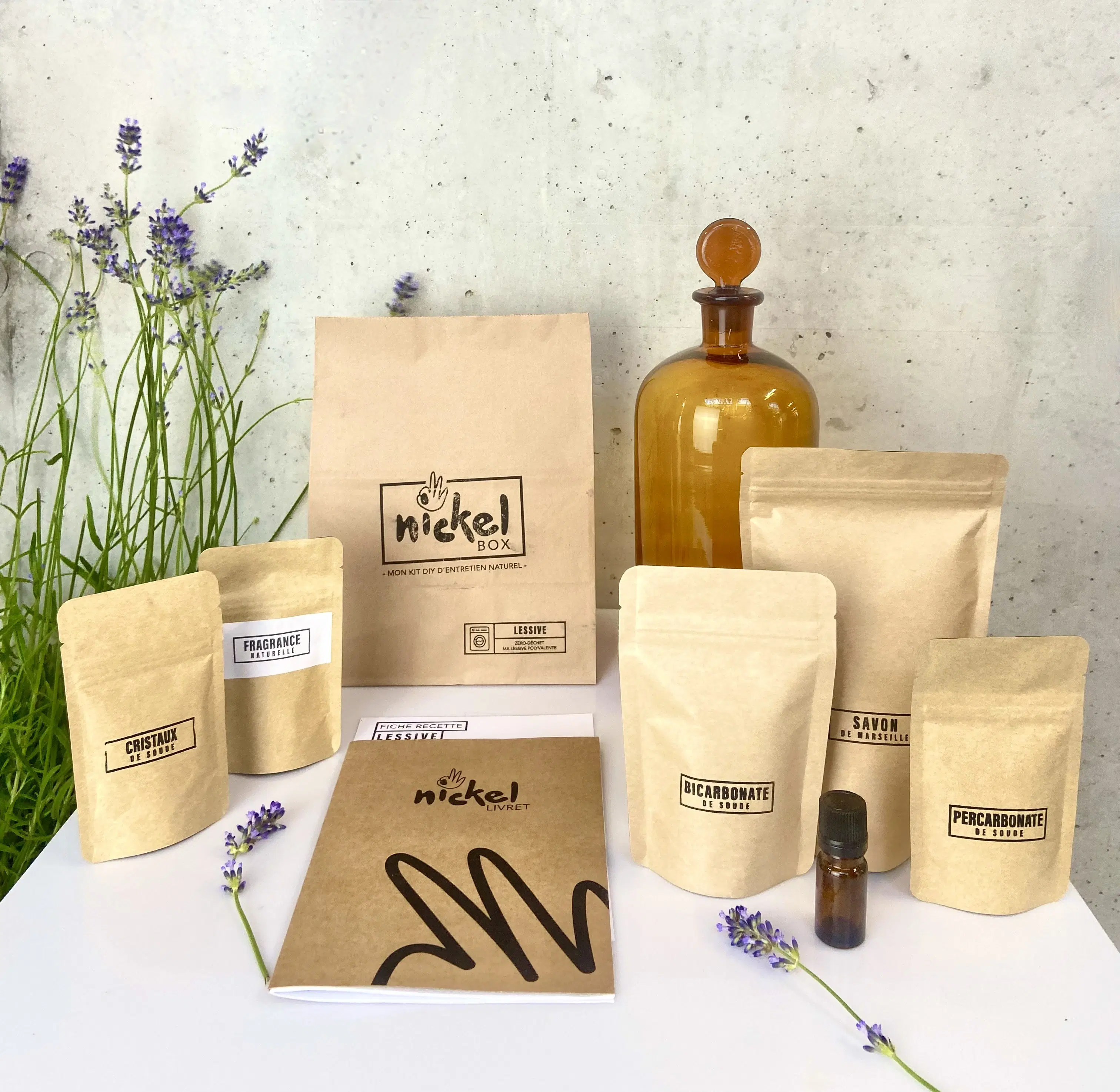 Nickel box lessive KIT DIY LESSIVE AU NATUREL PARFUMÉE ET POLYVALENTE