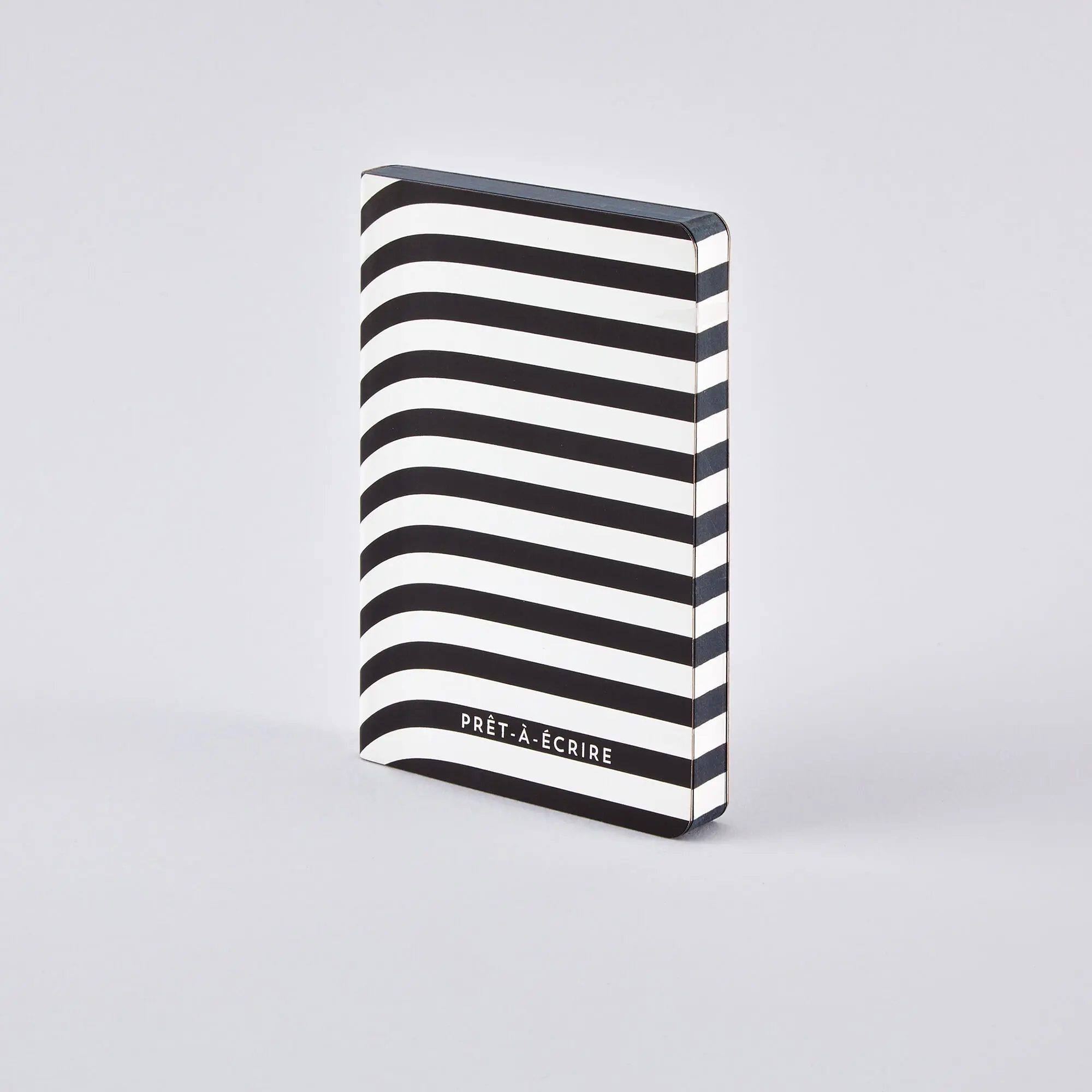 Prêt-à-écrire- Graphic S | nuuna notebook A6 | Dotted Journal | 2.5mm dot grid | 176 numbered pages | 120g premium paper | leather white | sustainably produced in Germany