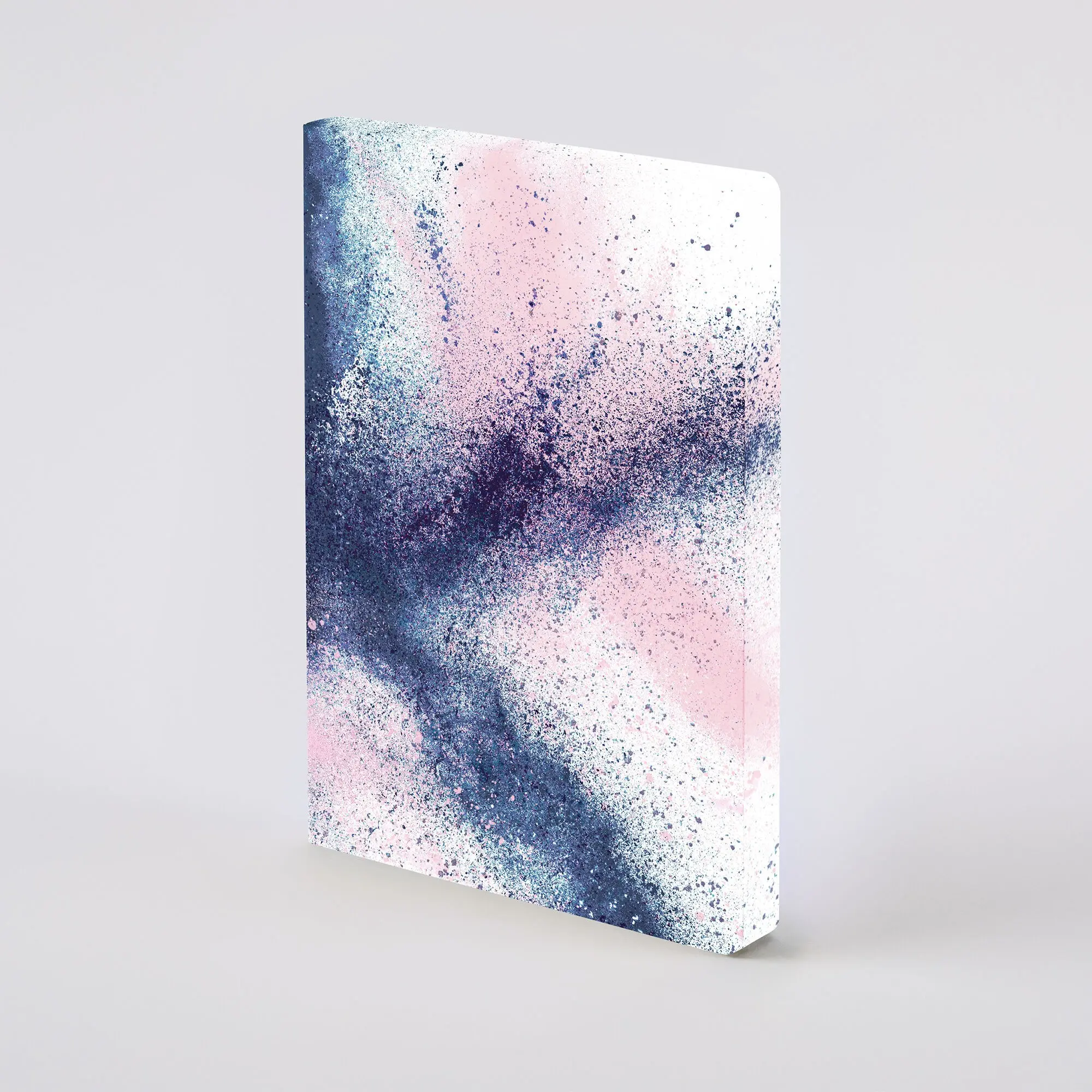 Splash-Composition L | nuuna notebook A5+ | Dotted Journal | 3.5mm dot grid | 256 numbered pages | 120g premium paper | Jeans label material | vegan | sustainably produced in Germany