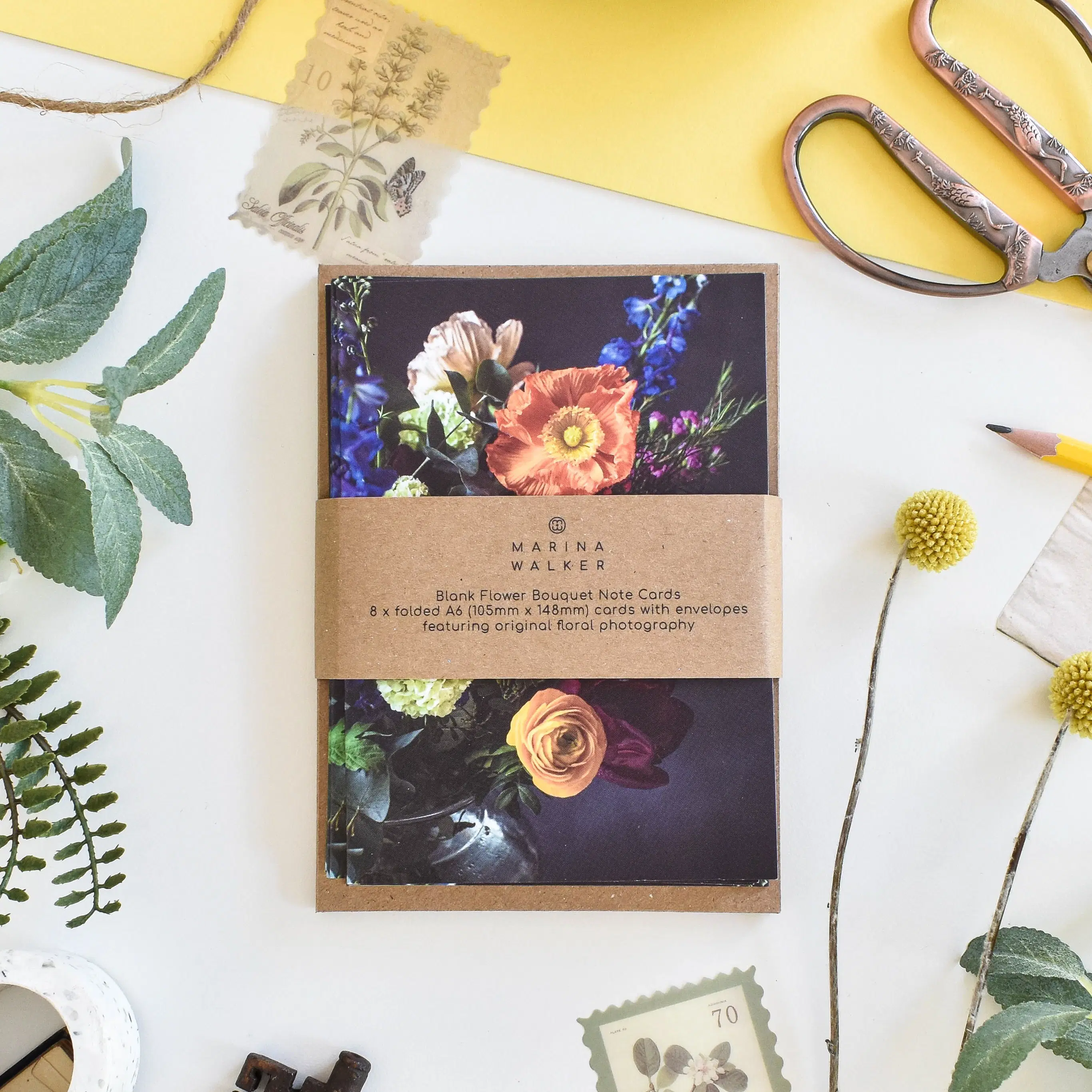 Floral Bouquet Card Pack of 8