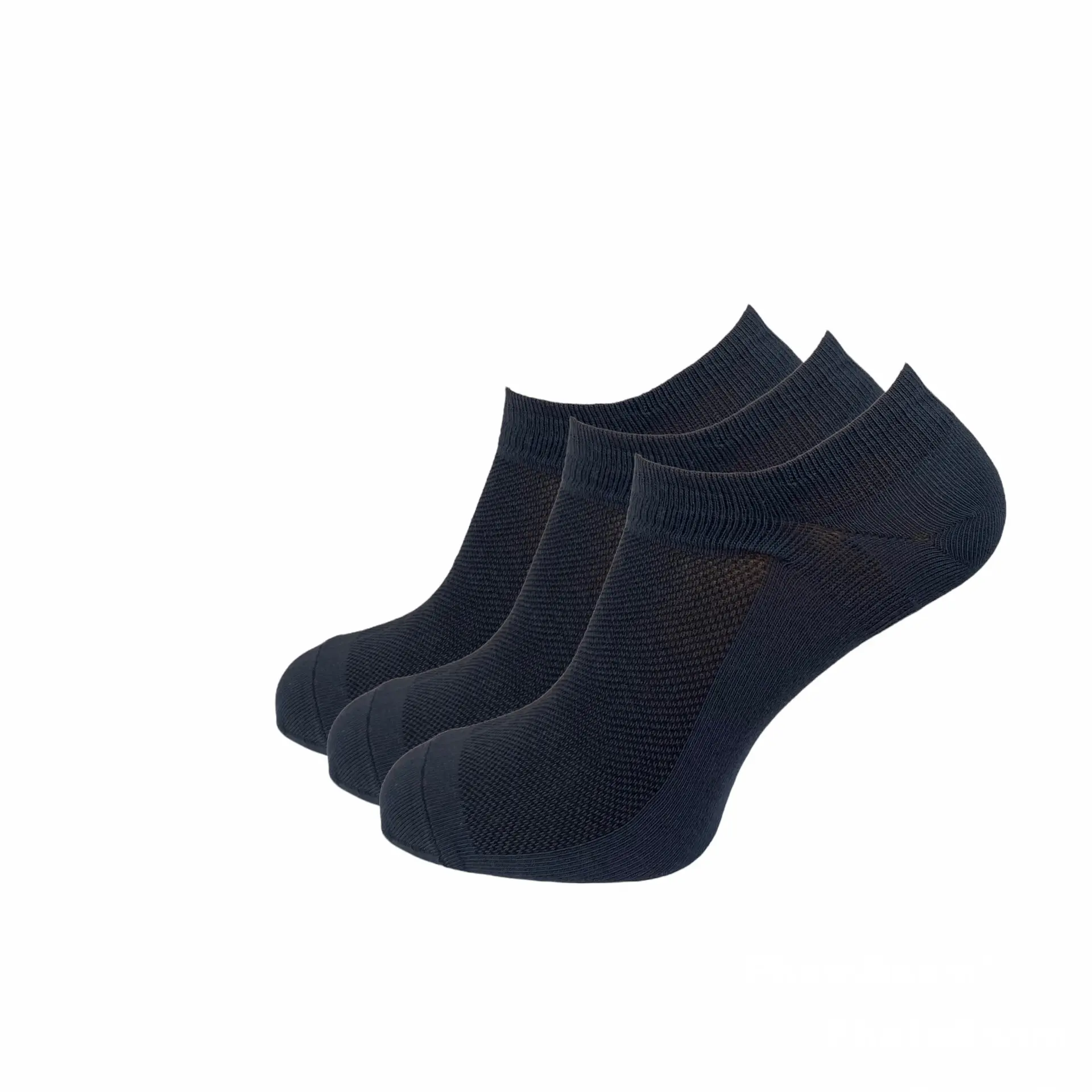 Calzini sneaker traspiranti, pacco da 3, grigi