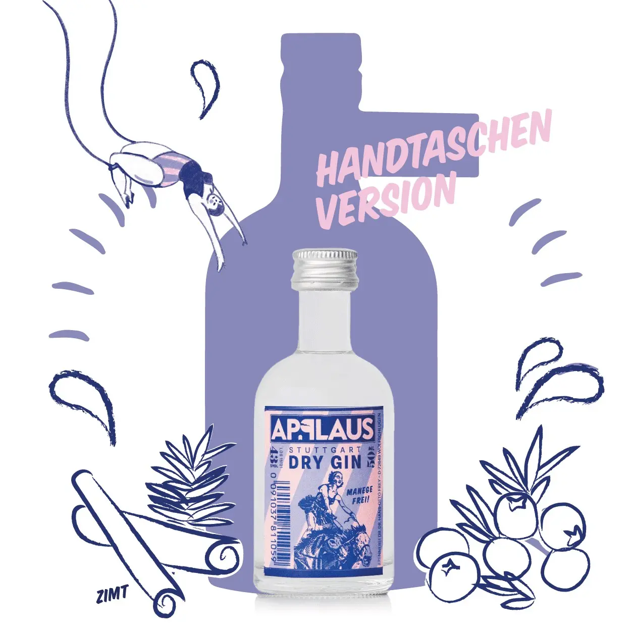 Applaus Dry Gin - Miniaturen Original 13x0,05l