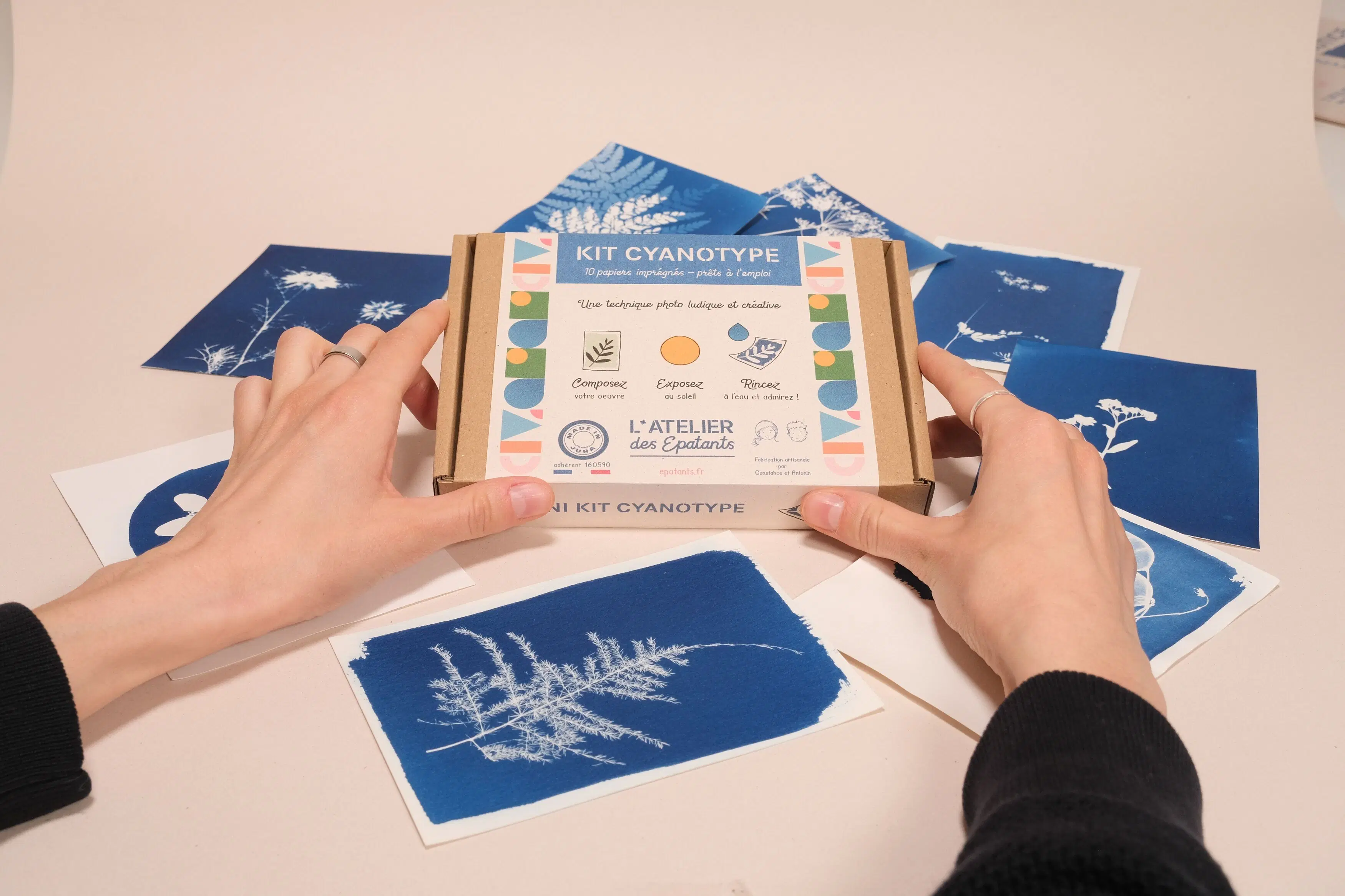 Mini kit cyanotype