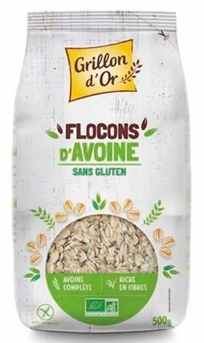 Flocons d'avoine sans gluten 500 gr