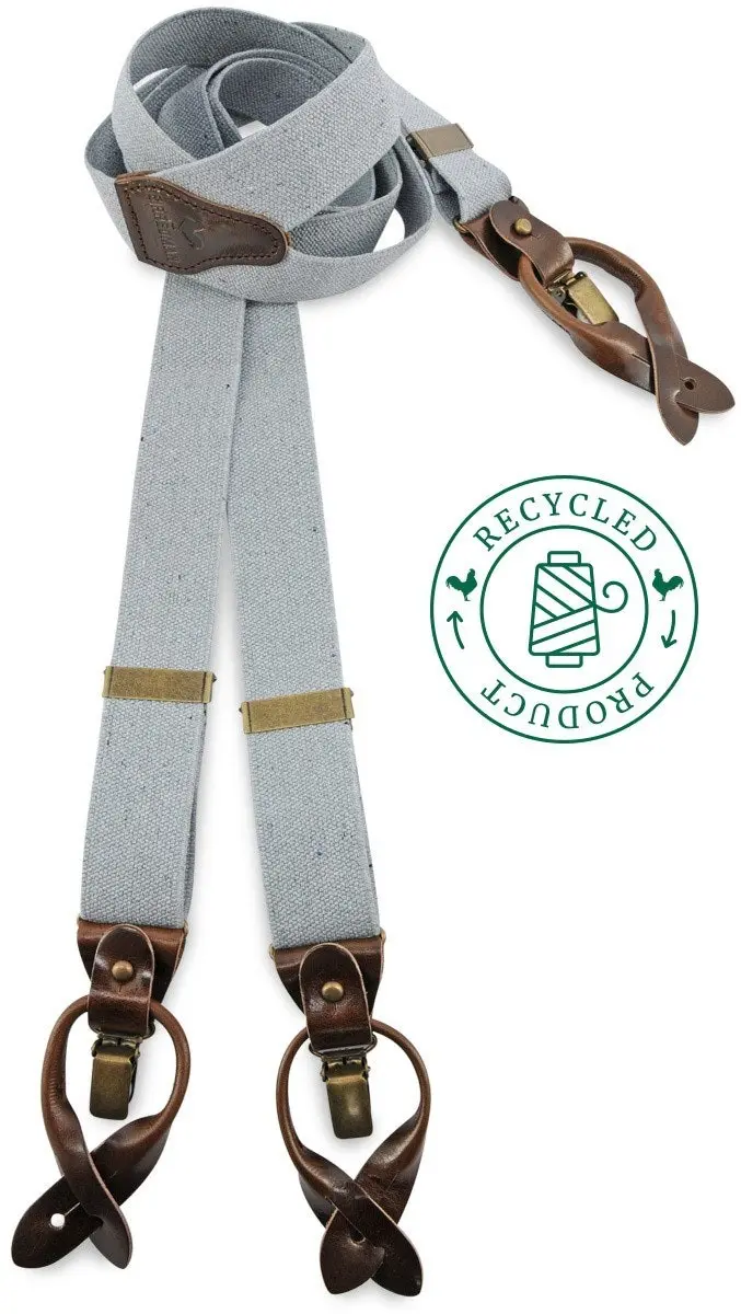 Sir Redman Hosenträger Richy Recycle grau