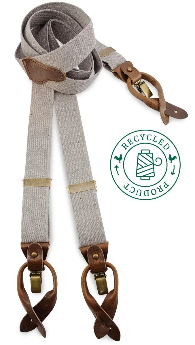 Sir Redman Hosenträger Richy Recycle taupe