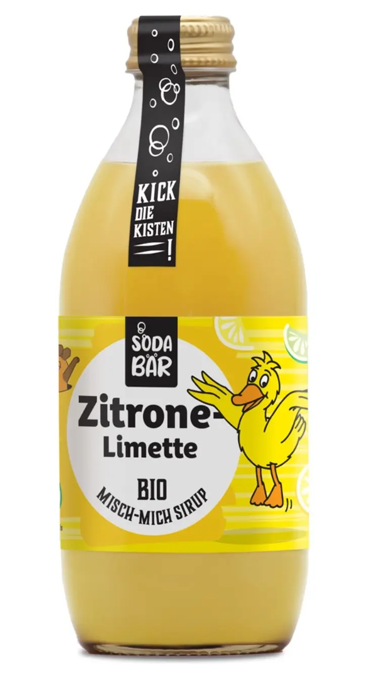Syrup organic mouse > lemon-lime > mix up to 4 L drink, 100% organic, 100% delicious and 100% mouse