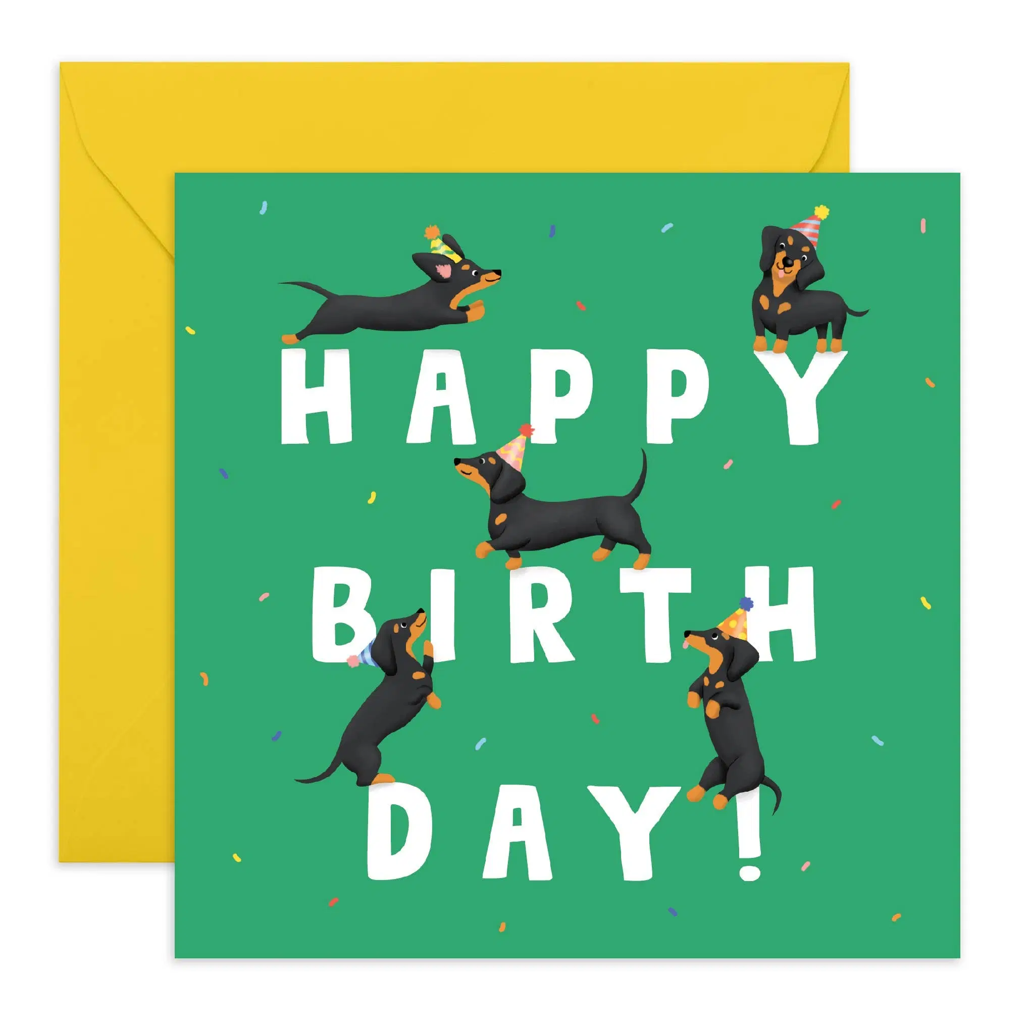 Dogs Happy Birthday Card | Eco-Friendly, Made in UK