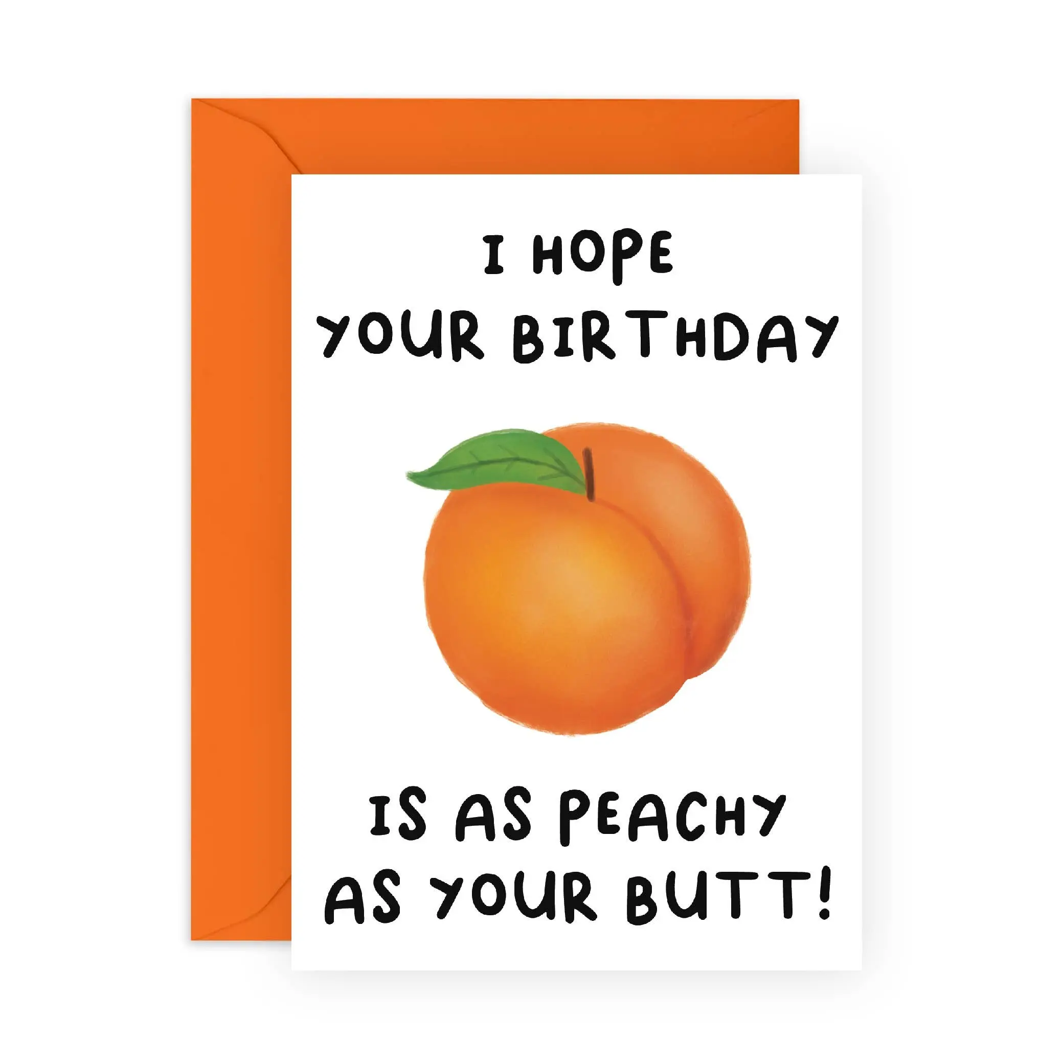Peachy As Your Butt Card | Eco-Friendly, Made in UK