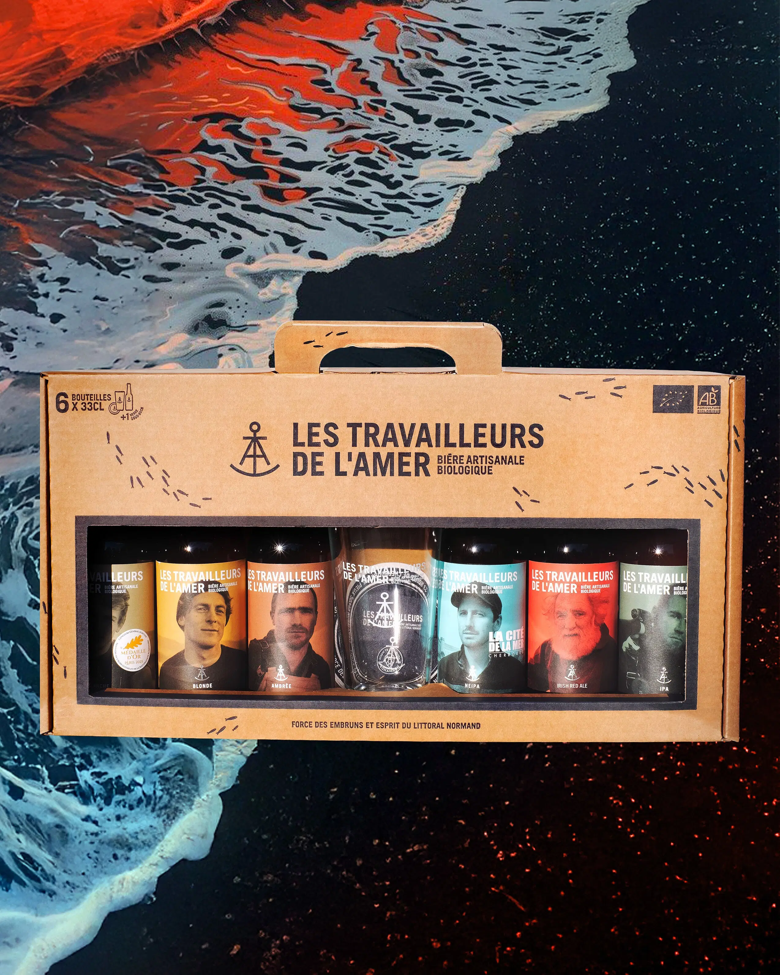 Loup de mer 6x33cl + Verre