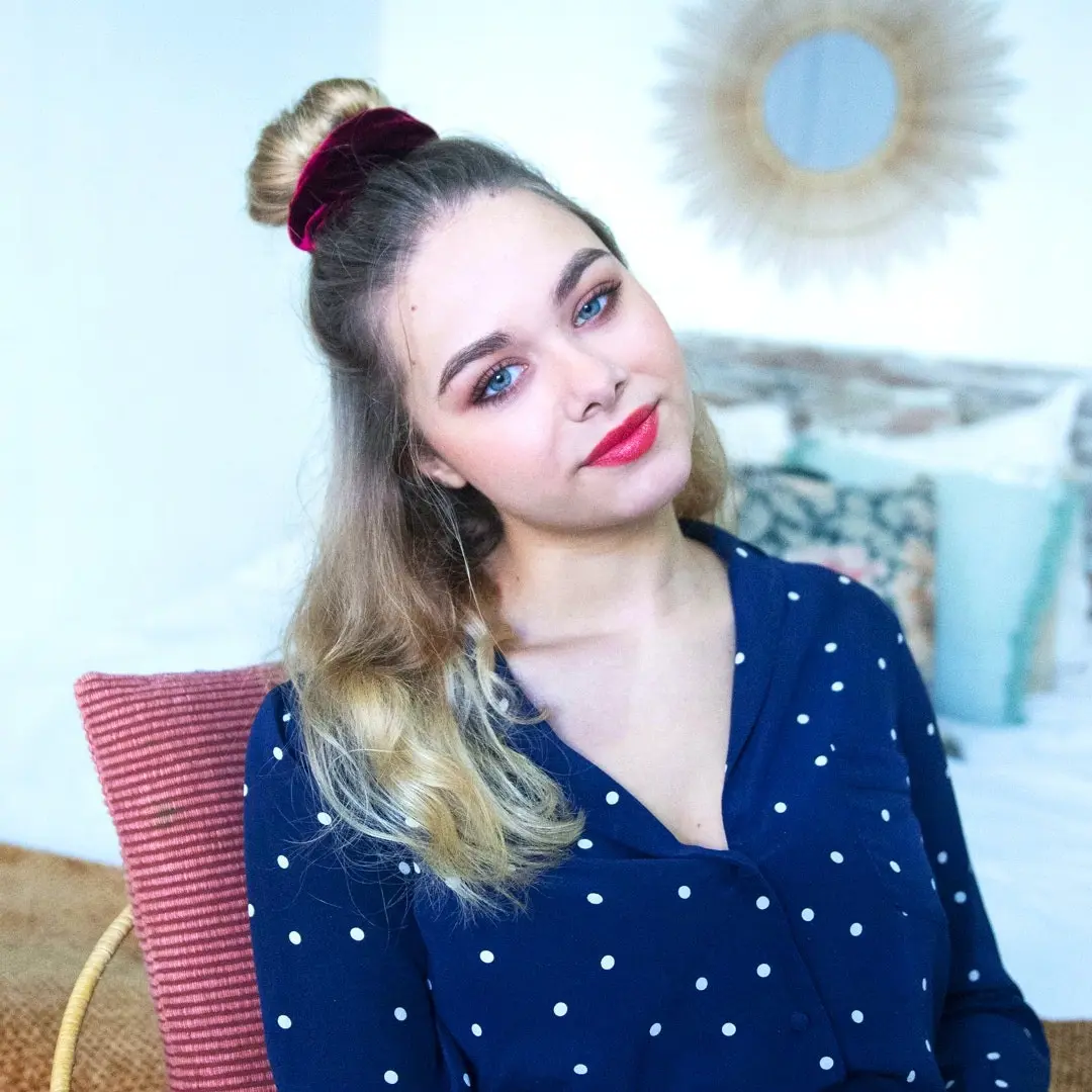 Scrunchie GARNET / burgundy velvet