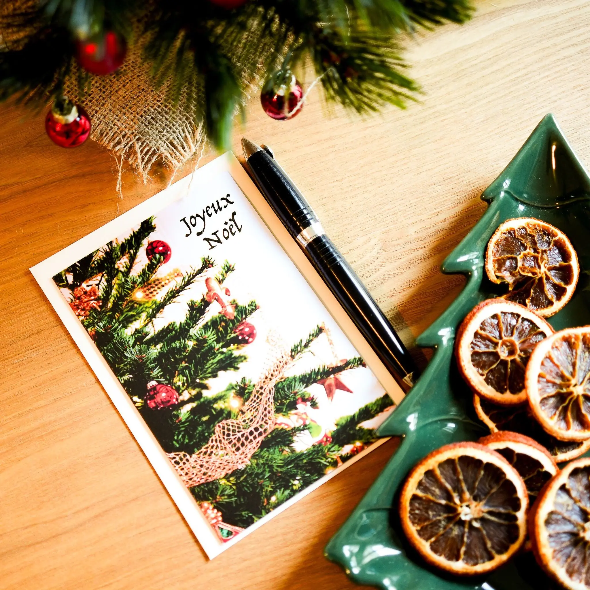 A6 Greeting Card - Merry Christmas - Double Card with Envelope