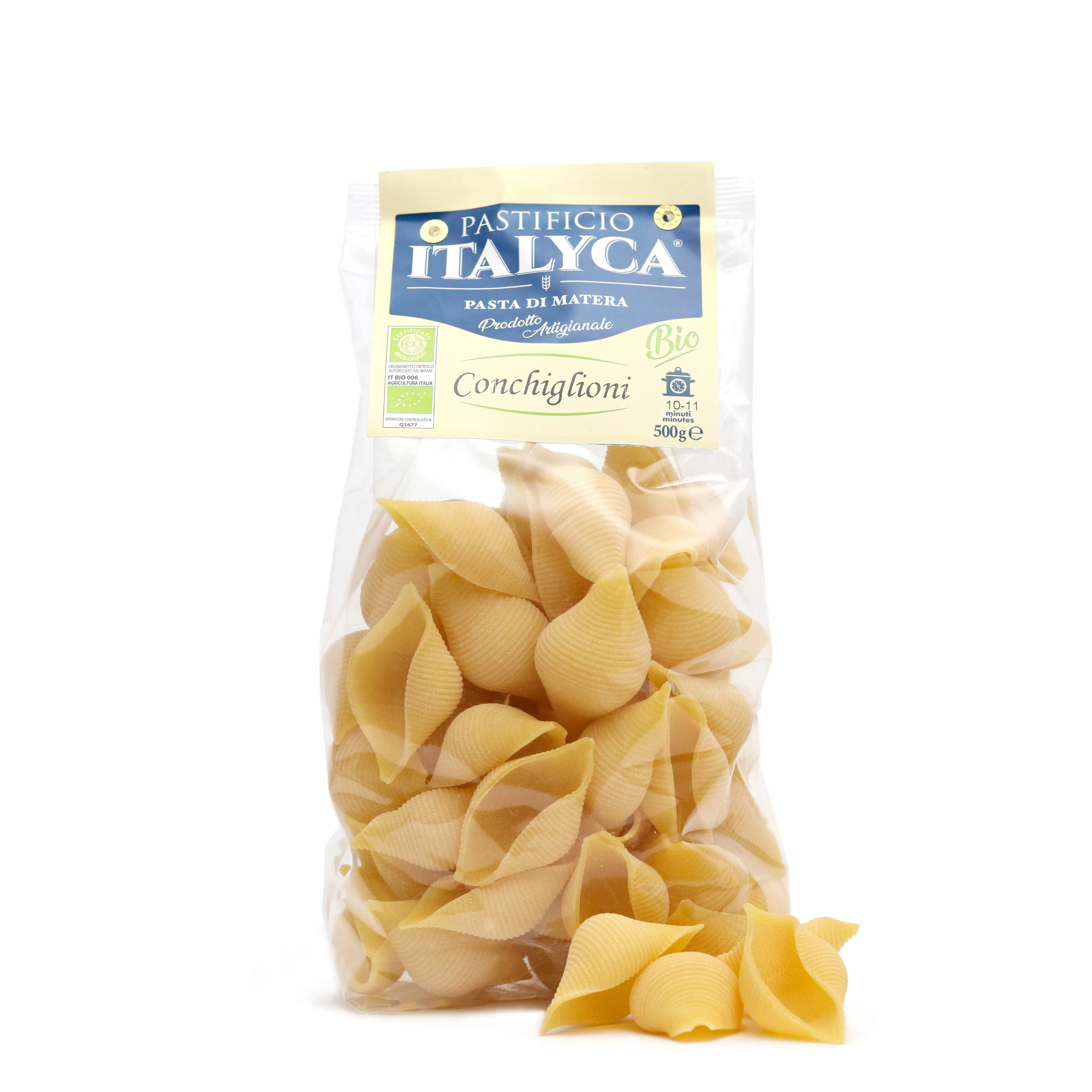 Conchiglioni PÂTES ARTISANAUX BIOLOGIQUES 100% ITALIE