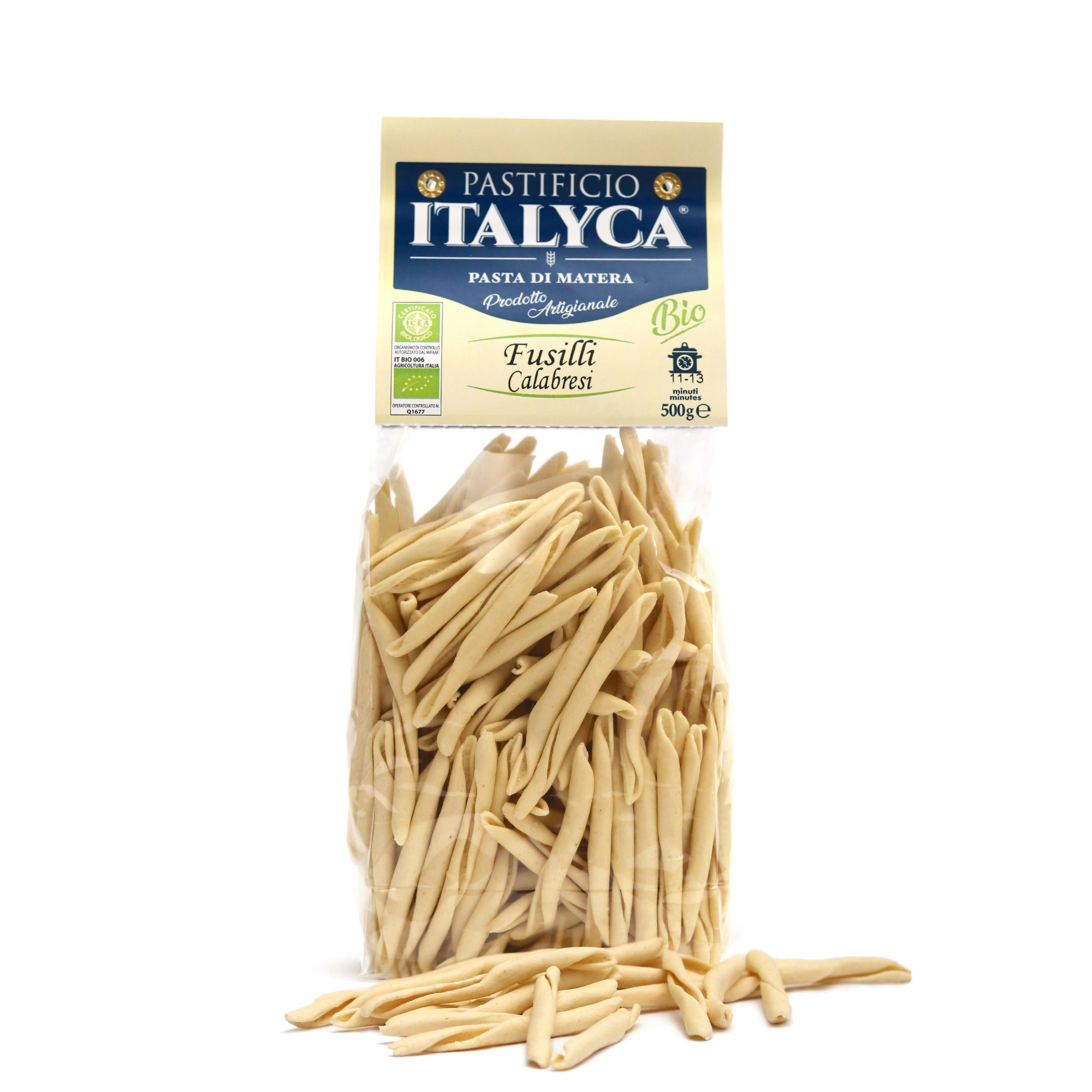 FUSILLI CALABRESI PÂTES BIOLOGIQUES ARTISANALES 100% ITALIE