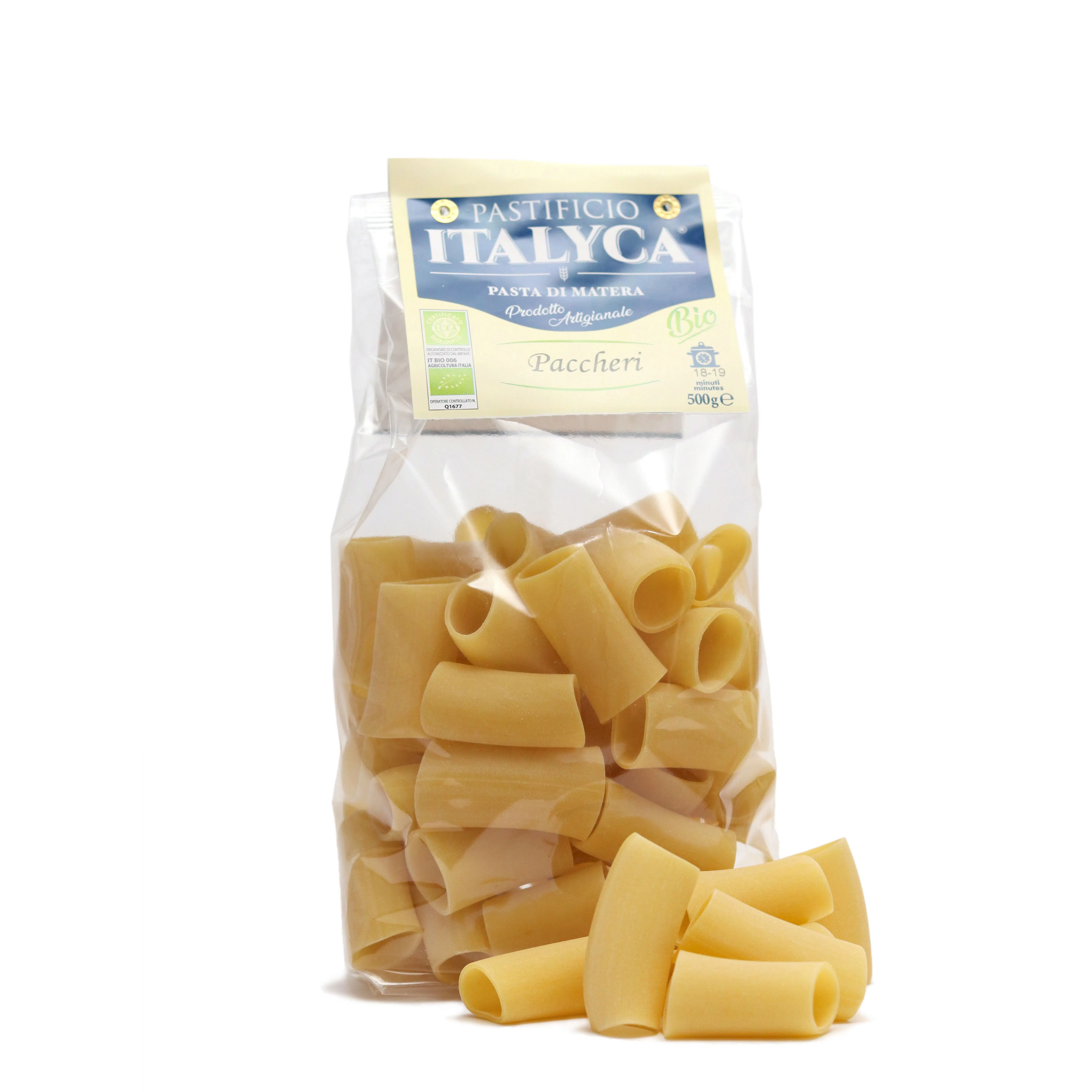 PACCHERI ARTISANAL ORGANIC PASTA 100% ITALY