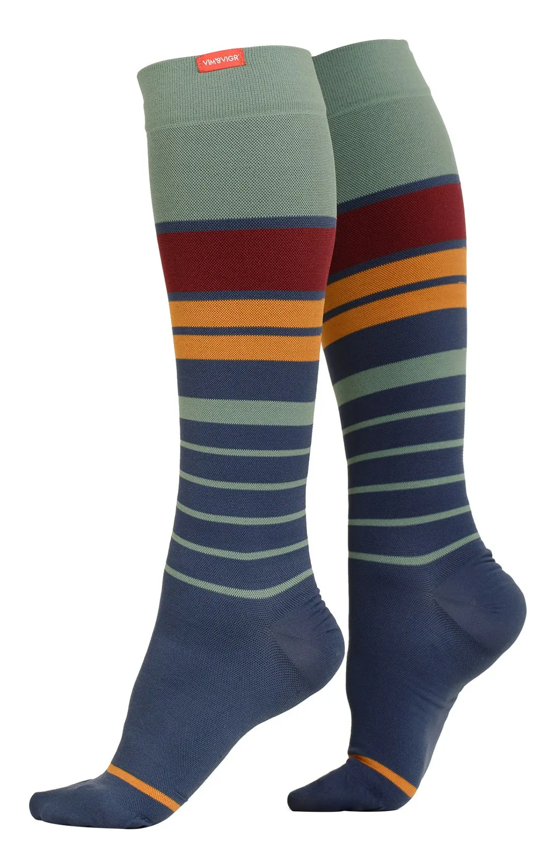Calzini a compressione graduata a polpaccio largo 15-20 mmhg | VIM&VIGR | Uomini e Donne | Calzini extra large in cotone per polpacci per gravidanza, sport, corsa, viaggi, TVP, vene varicose, edema, gambe gonfie e recupero