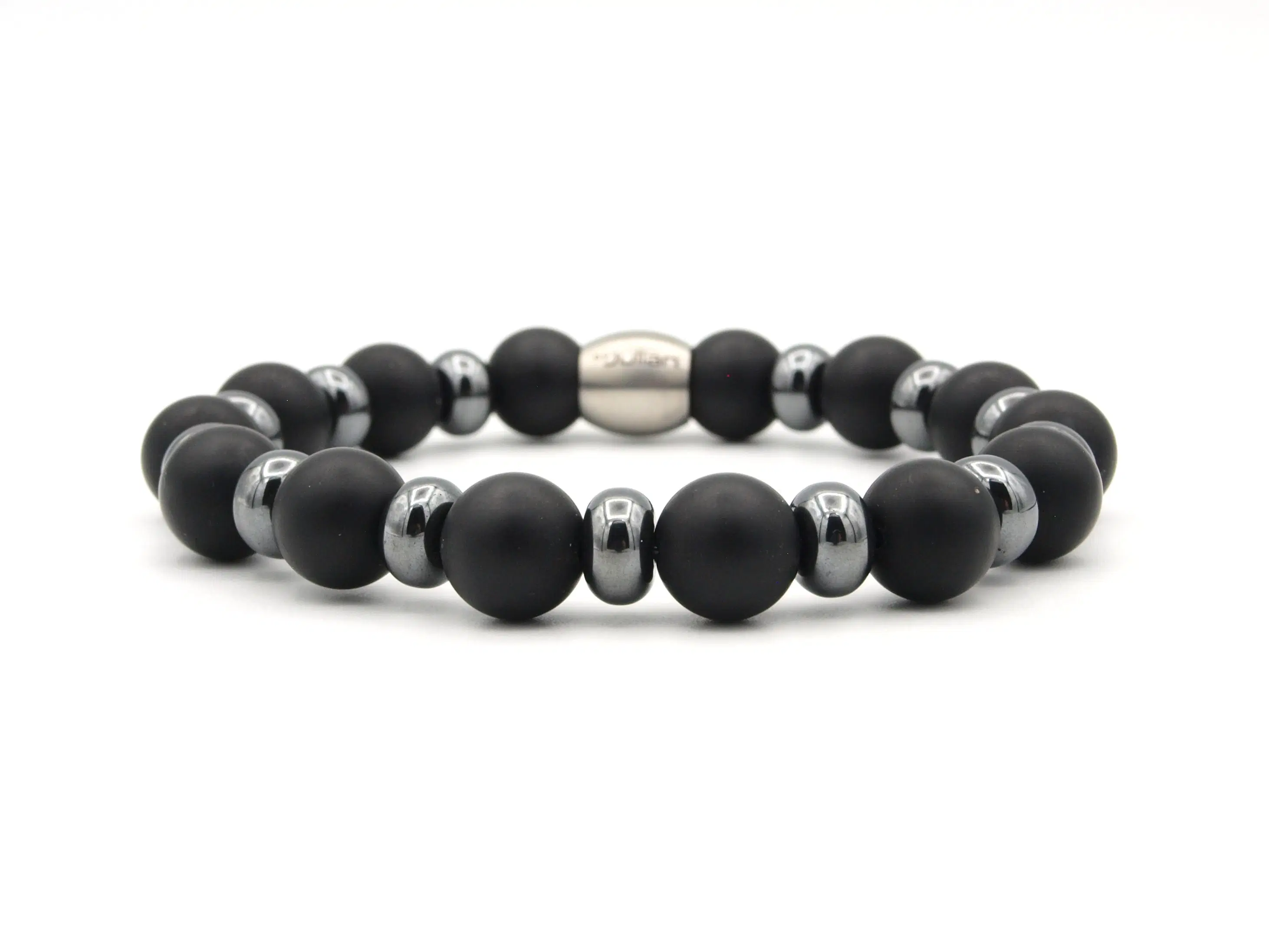 Bracelet Umi hematite, matte onyx (10mm)