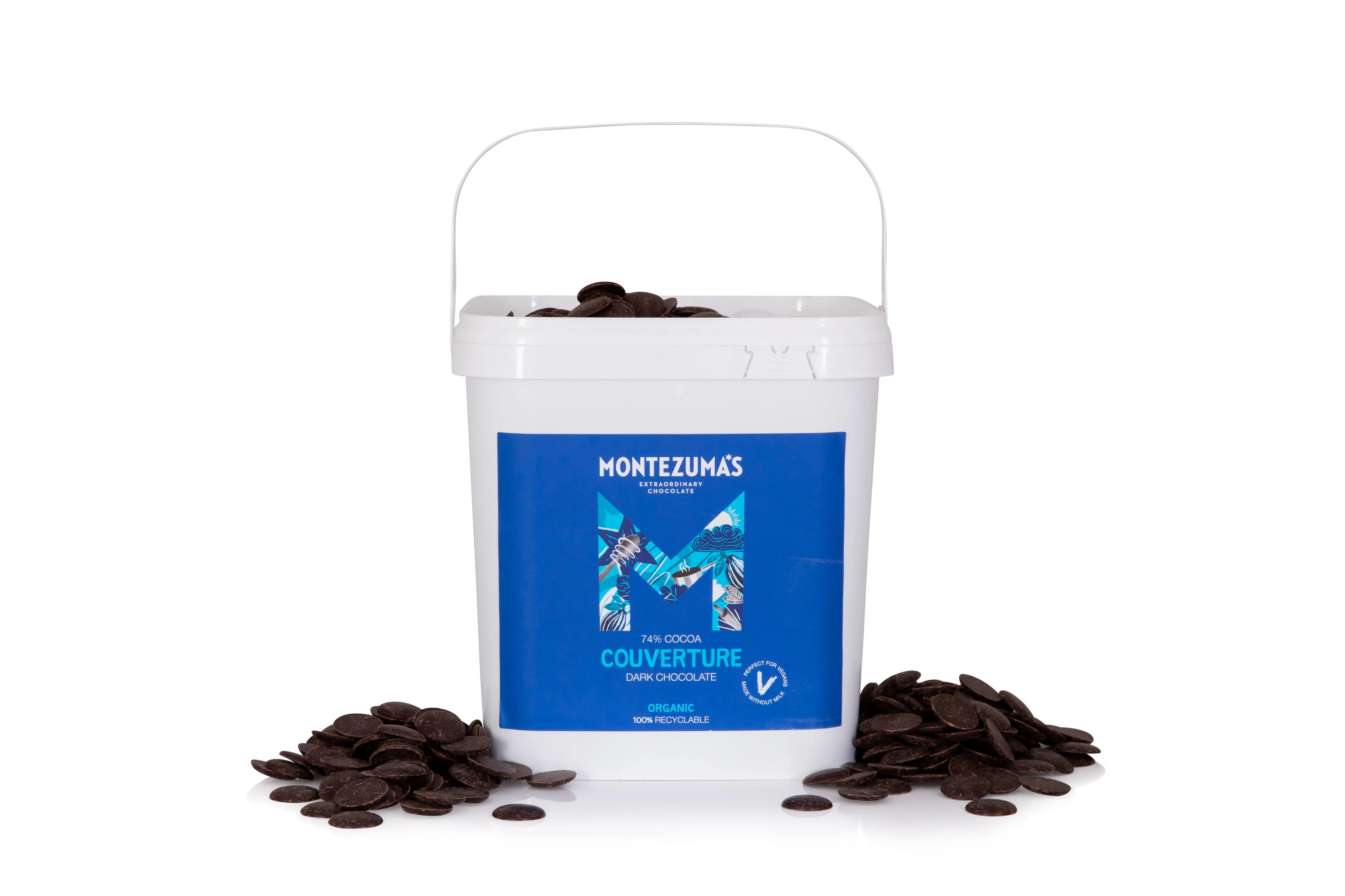 Organic 73% Dark Couverture 3kg Bulk Tub Naturally Vegan