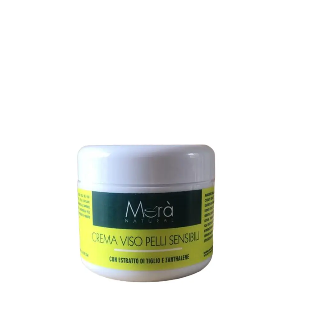 Crema viso pelli sensibili agli estratti di Lime e Zanthalene Morà naturale - vasetto 50ml