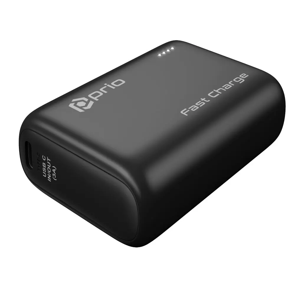 prio Fast Charge (22.5W SCP/20W PD/QC3.0) Power Bank 10.000mAh schwarz