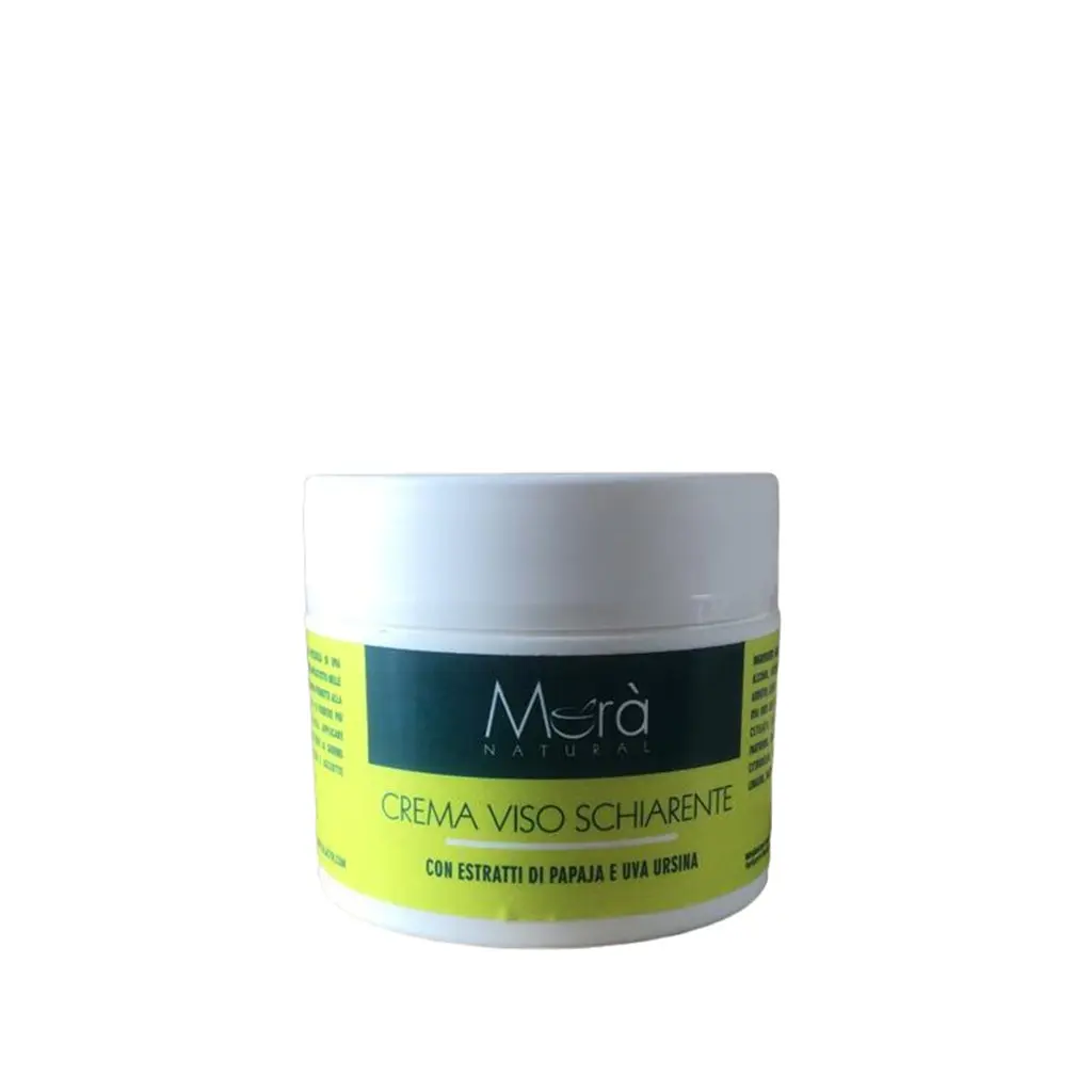 Crema schiarente alla Papaia e Uva Ursina Morà naturale - vasetto 50ml