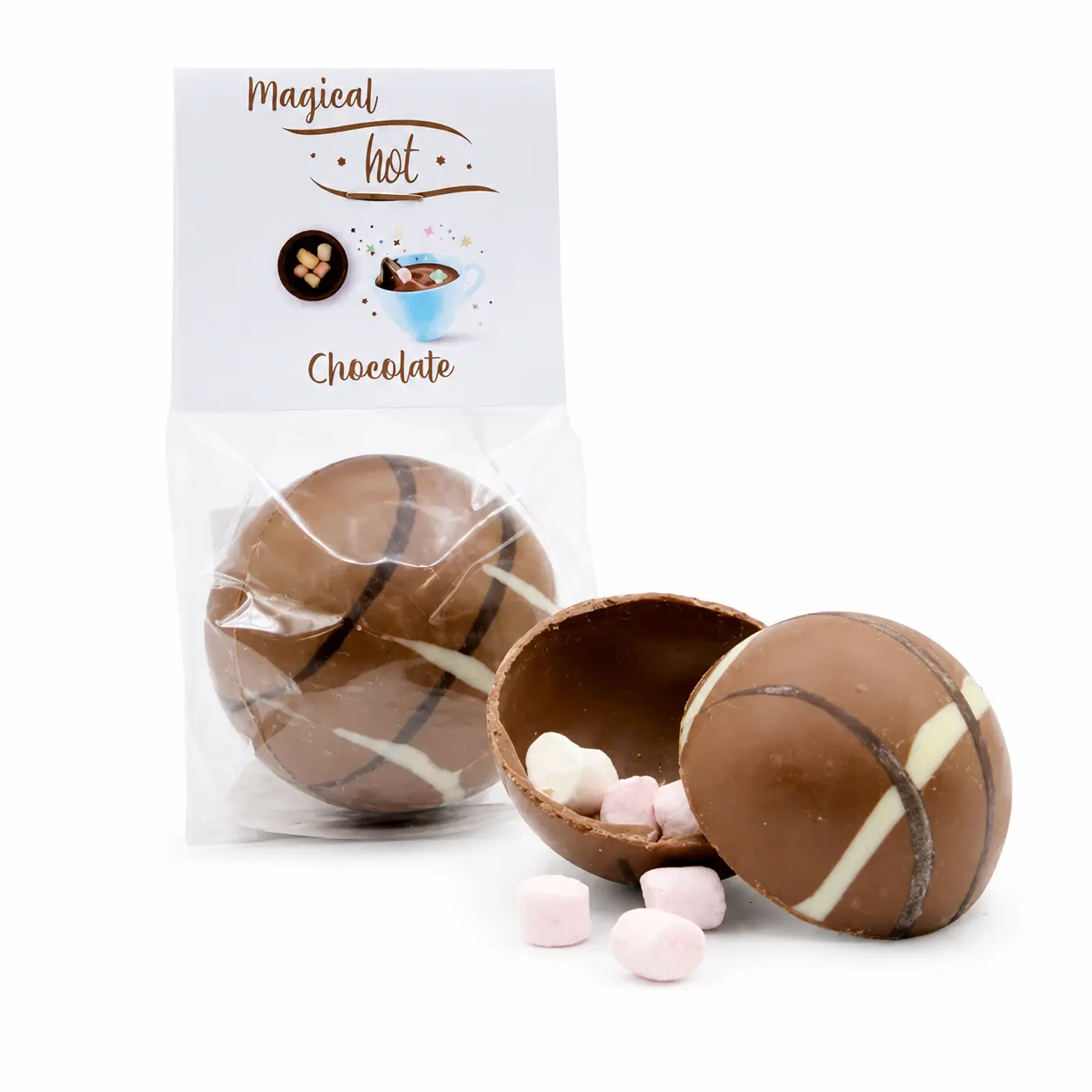 MAGIC HOT MILK CHOCOLATE BALL - 45g chocolate