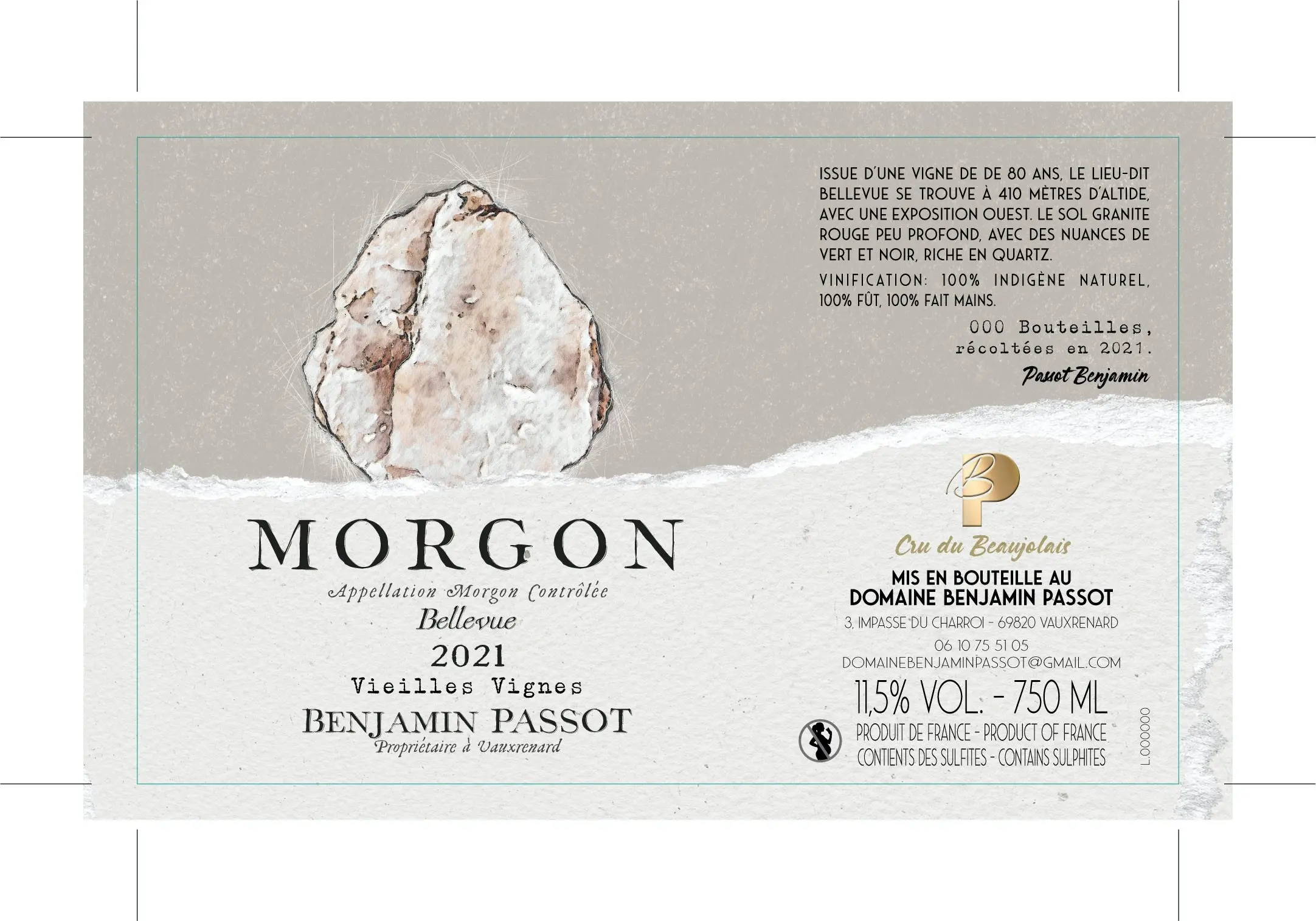Morgon „Bellevue 2024“ Beaujolais Crus