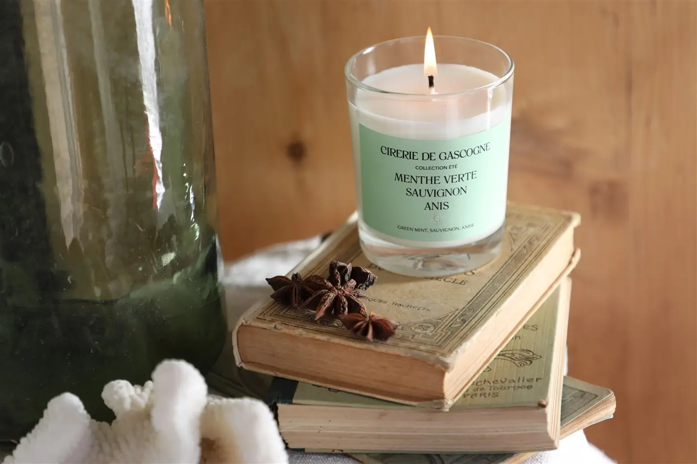 Spearmint scented candle Sauvignon Anis