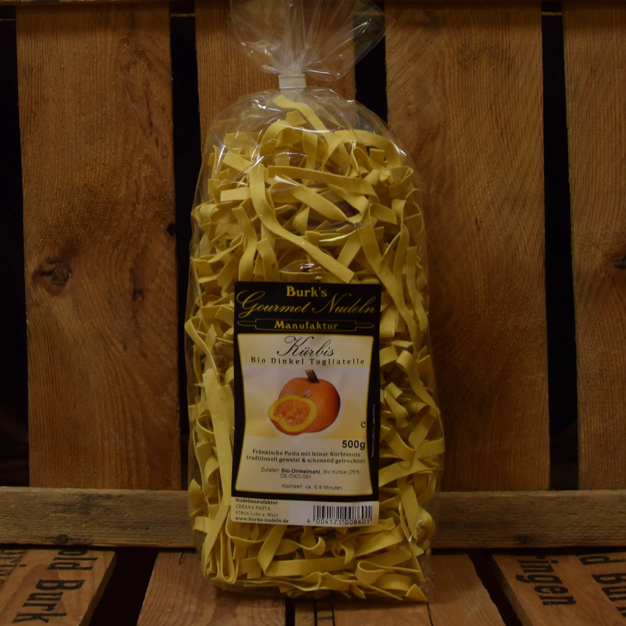 Gourmet tagliatelle di zucca al farro biologico tagliatelle larghe 8mm, pasta di farro e zucca