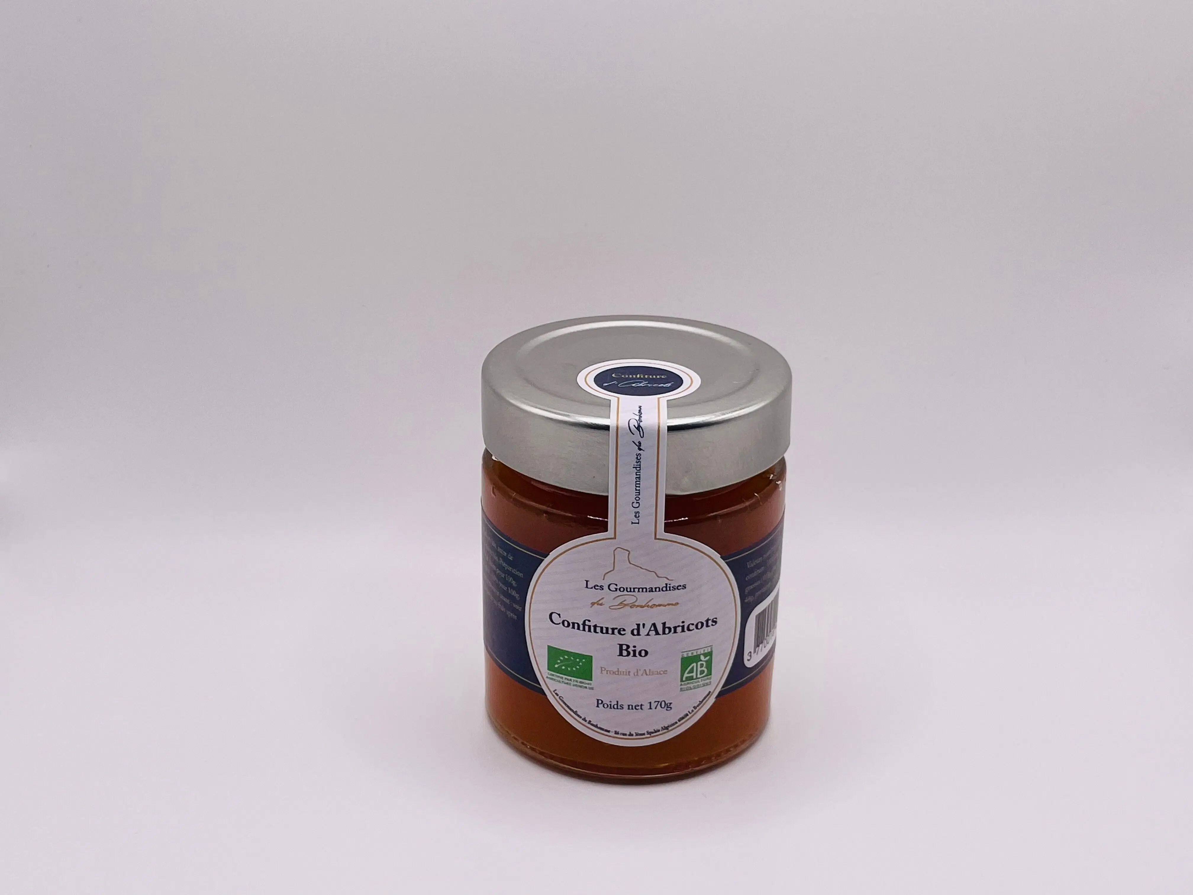 Organic apricot jam 170g