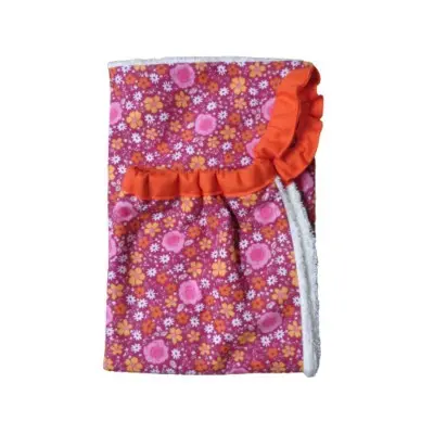 Elastic canteen bib towel Fleurs de Mai