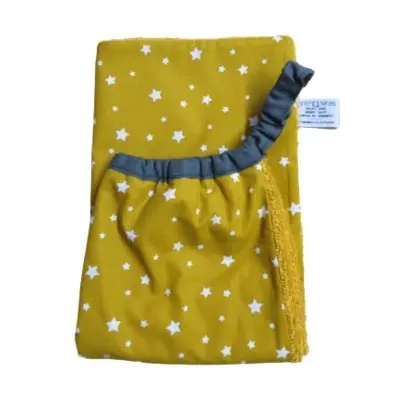 Elastic canteen bib towel Stars mini mustard