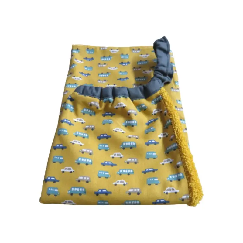 Adult elastic towel Cars yellow background