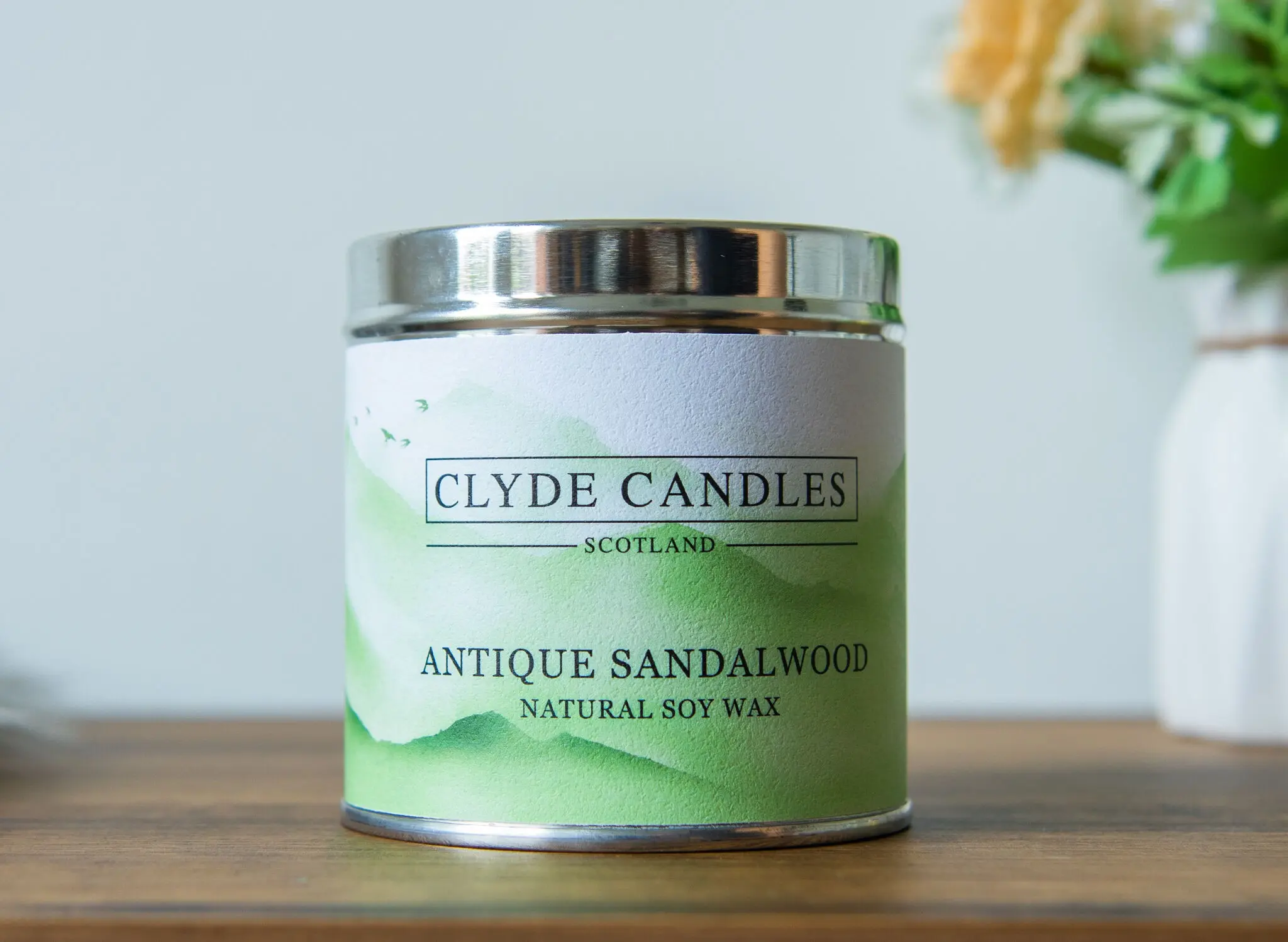 Antique Sandalwood Candle Tin