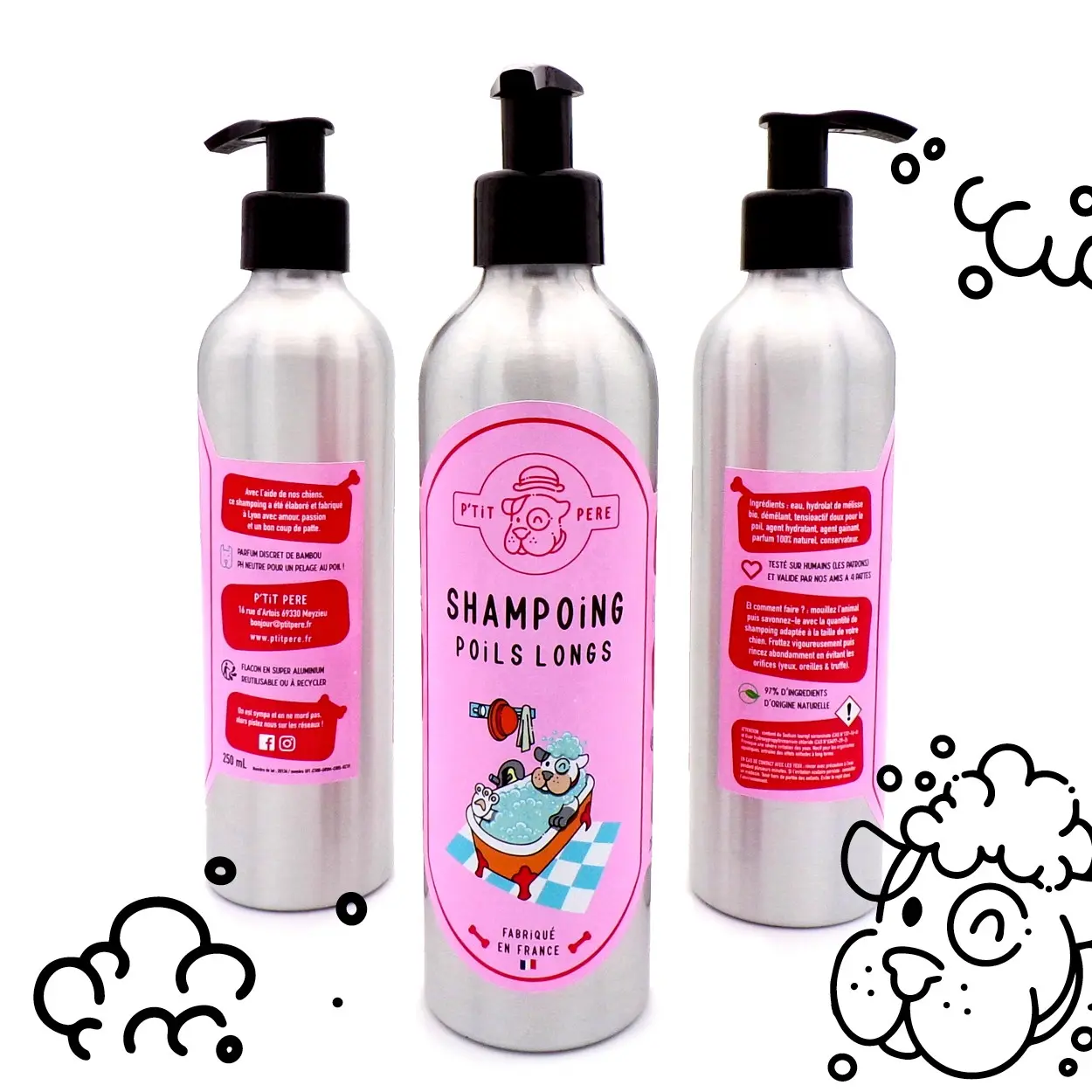 Long hair shampoo - 250ml