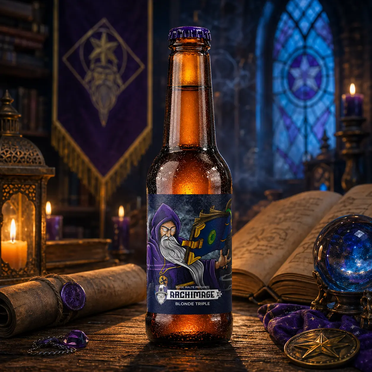 Organic triple blonde beer 🧙 Archimage 33cl