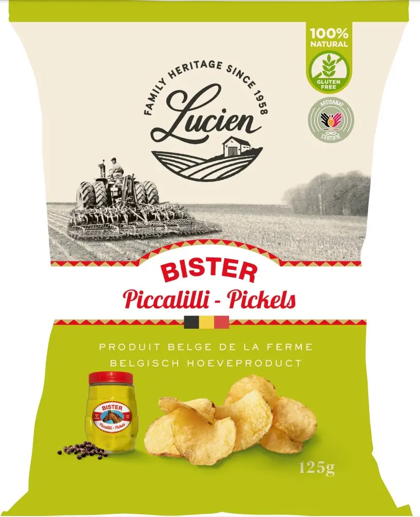 Lucien Pickles crisps 125 gr