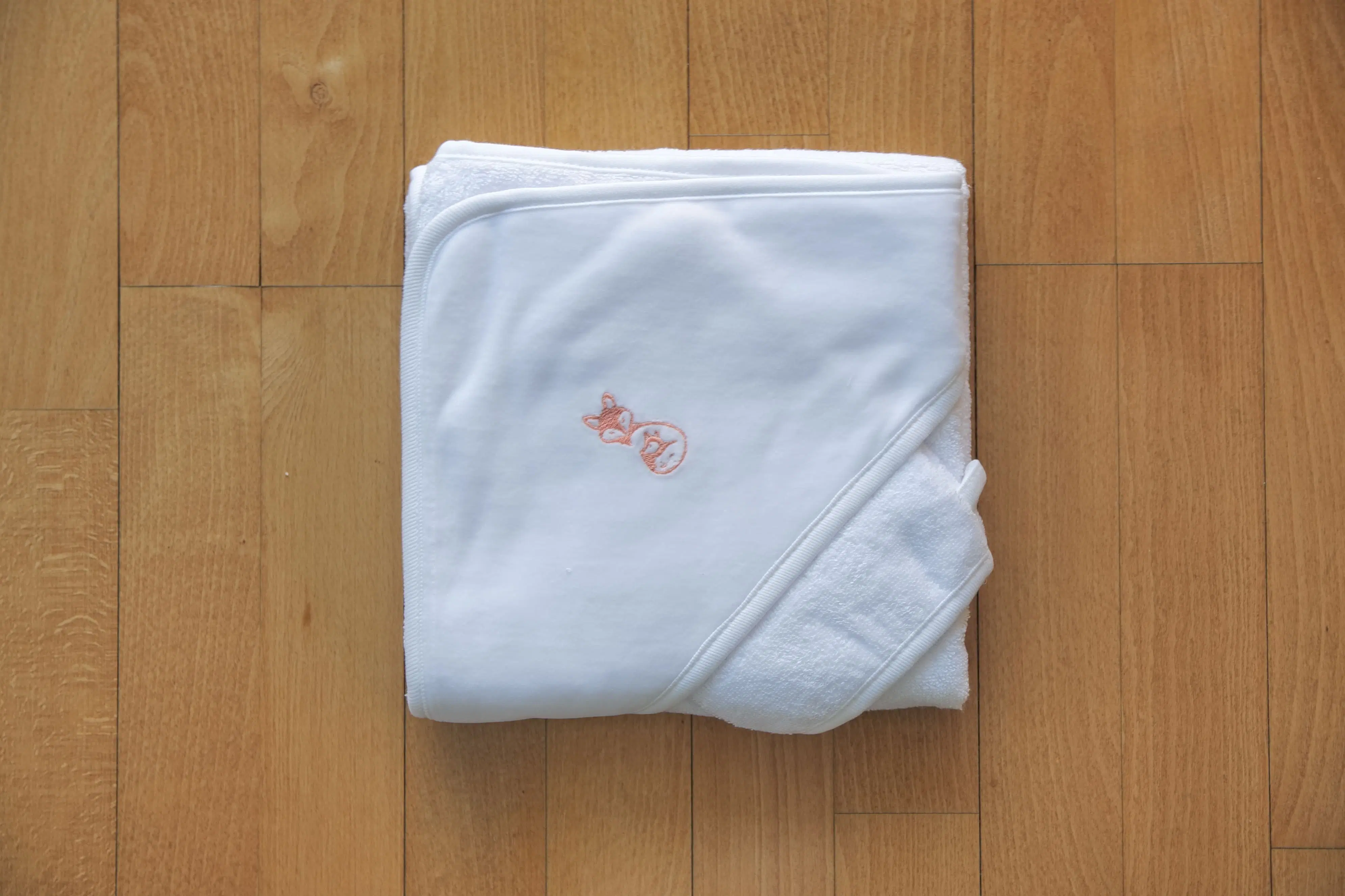 GOTS Badeumhang und Handschuh-Set aus 100 % Bio-Baumwolle