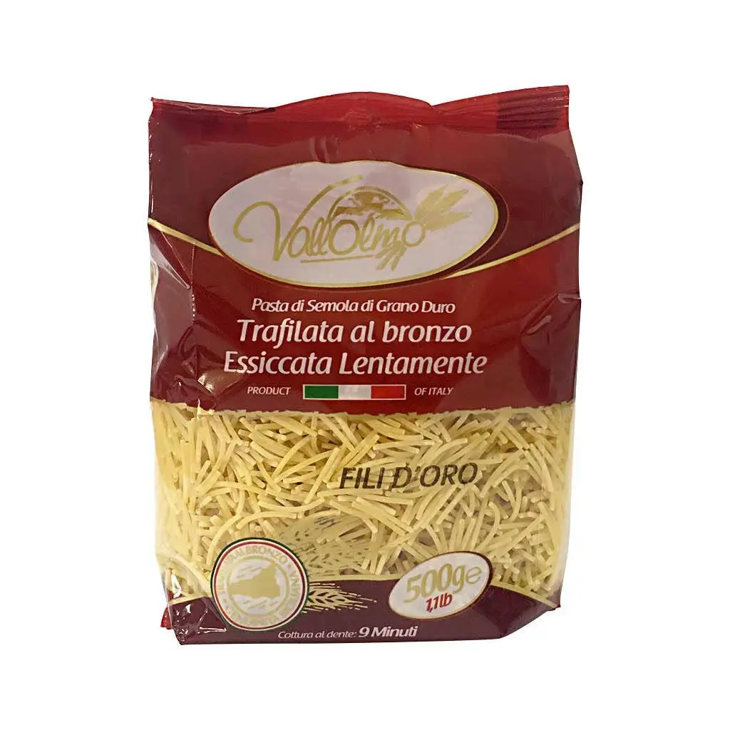Sicilian Bronze-Drawn Fili d'Oro Pasta (500g) - Vallolmo