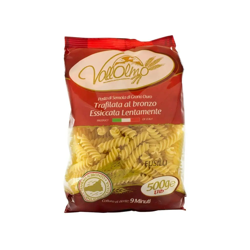 Sicilian Fusilli Pasta Bronze Drawn (500ml) - Vallolmo