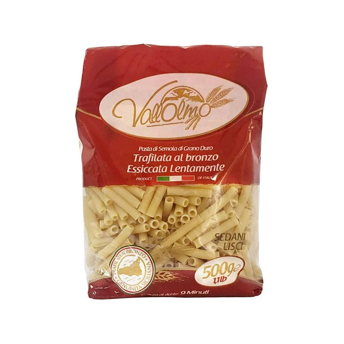Smooth Bronze Drawn Celery Pasta (500g) - Vallolmo
