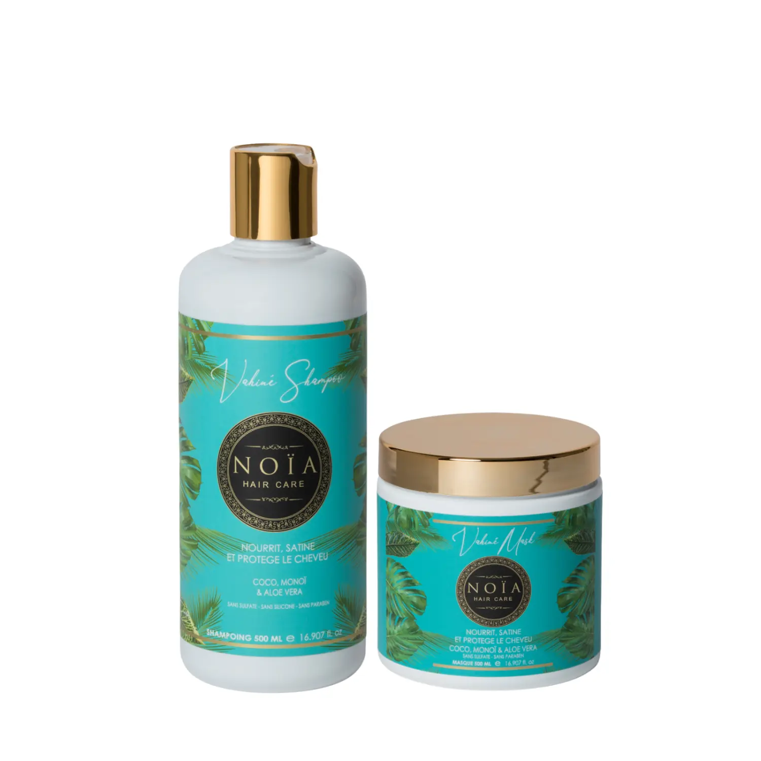 Vahine NOÏA Haar-Duo – Pflege- und Feuchtigkeitsroutine – Shampoo & Maske