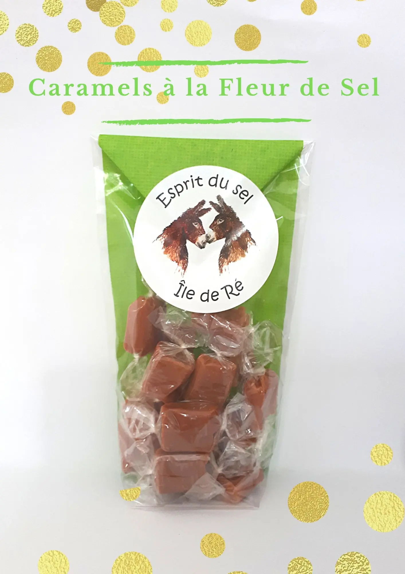 Caramels en papillote with Fleur de Sel from the Ile de Ré - 120gr bag