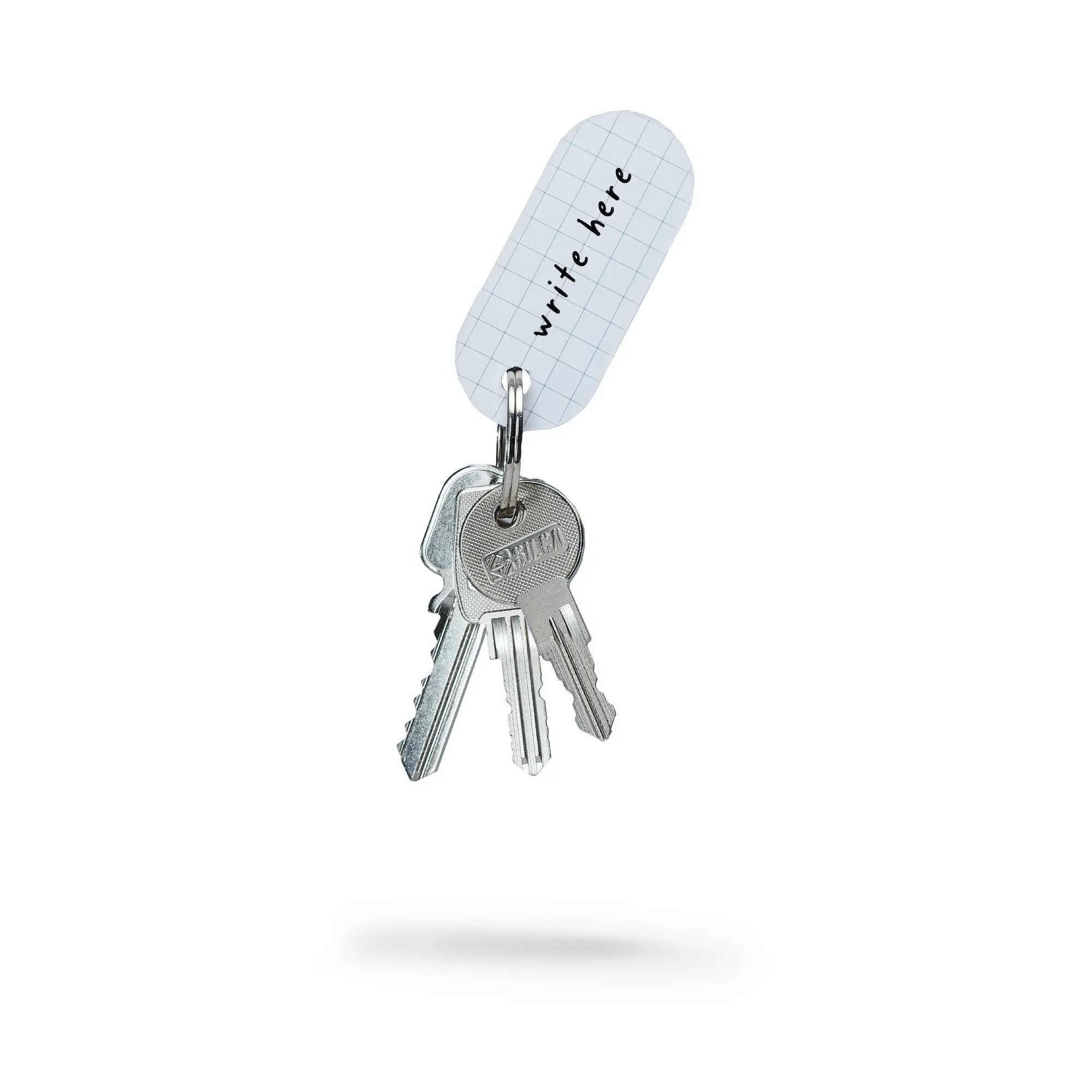 tag reflector writable easy-to-hang matt silver